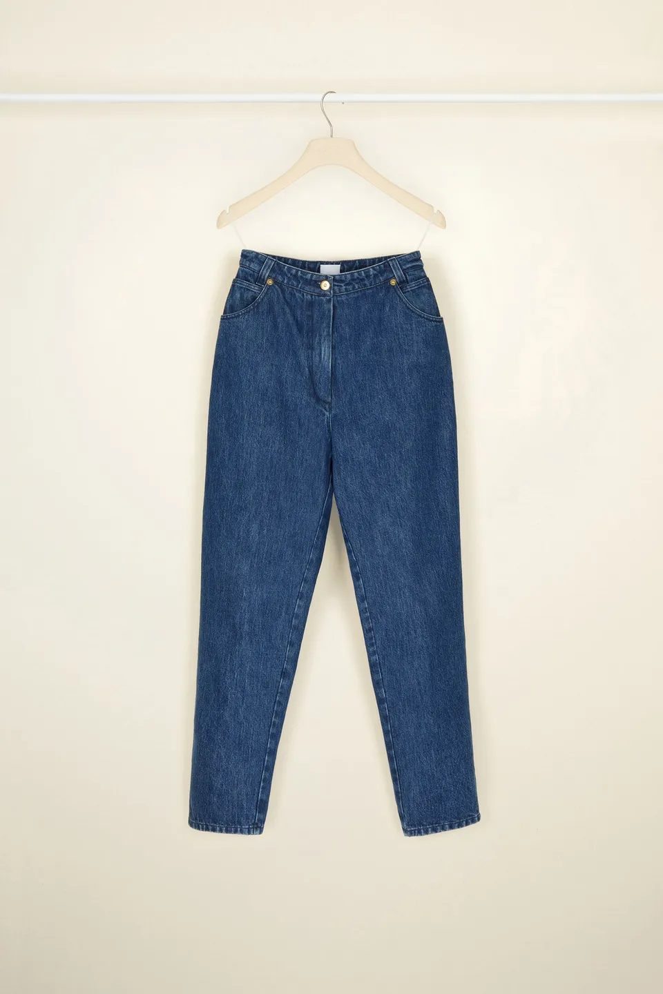 Patou Denim TR008 pantalon carrot bleu indigo denim bio