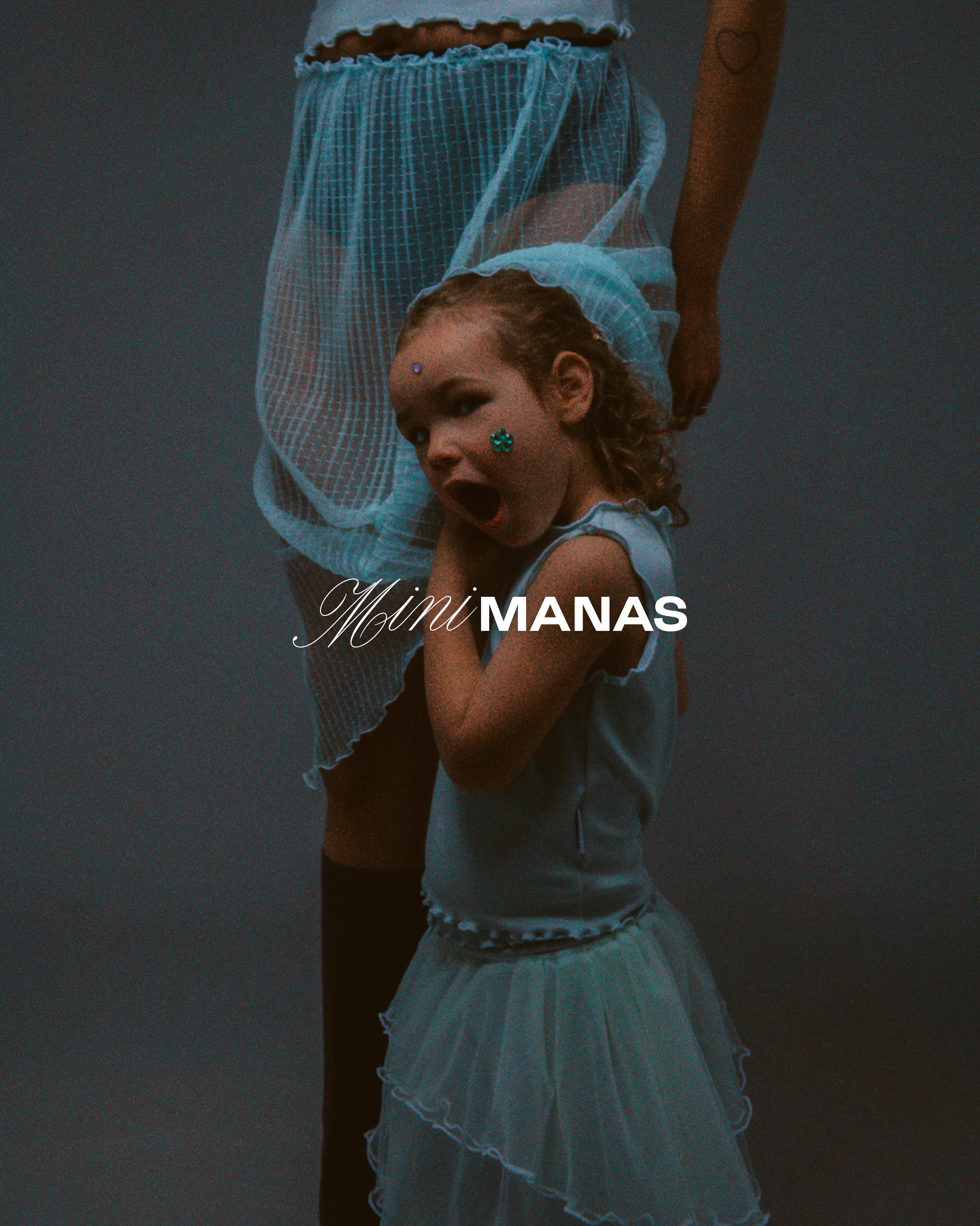 Ester Manas Mini Manas Tank Top menthe 98-104