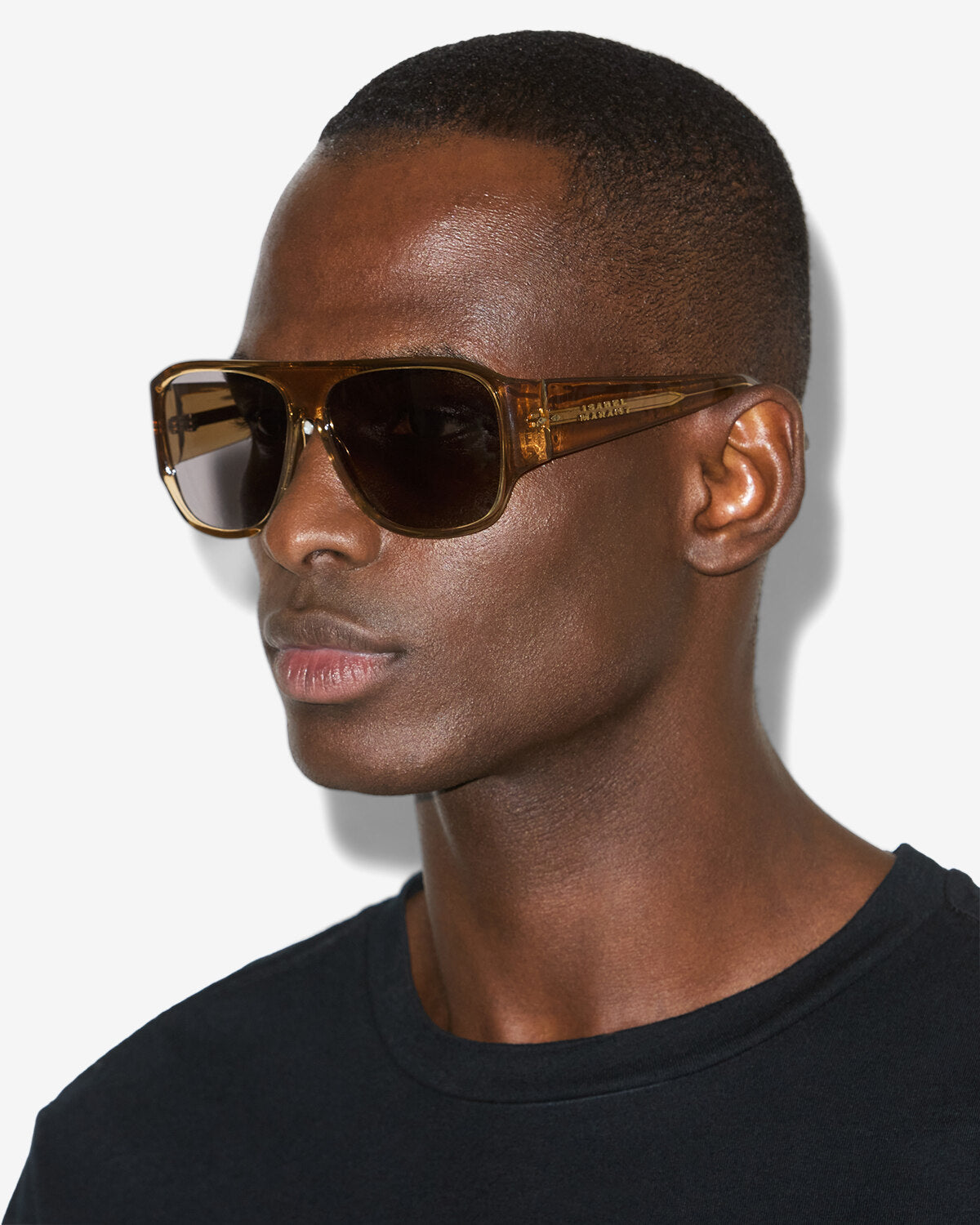 Isabel Marant Mikala lunettes de soleil ocre gris masque