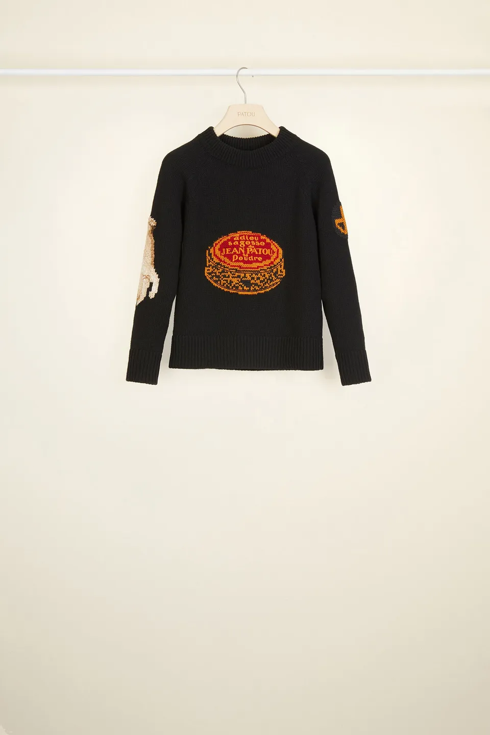 Patou Knitwear Pull P20KN0178005999B Noir Laine