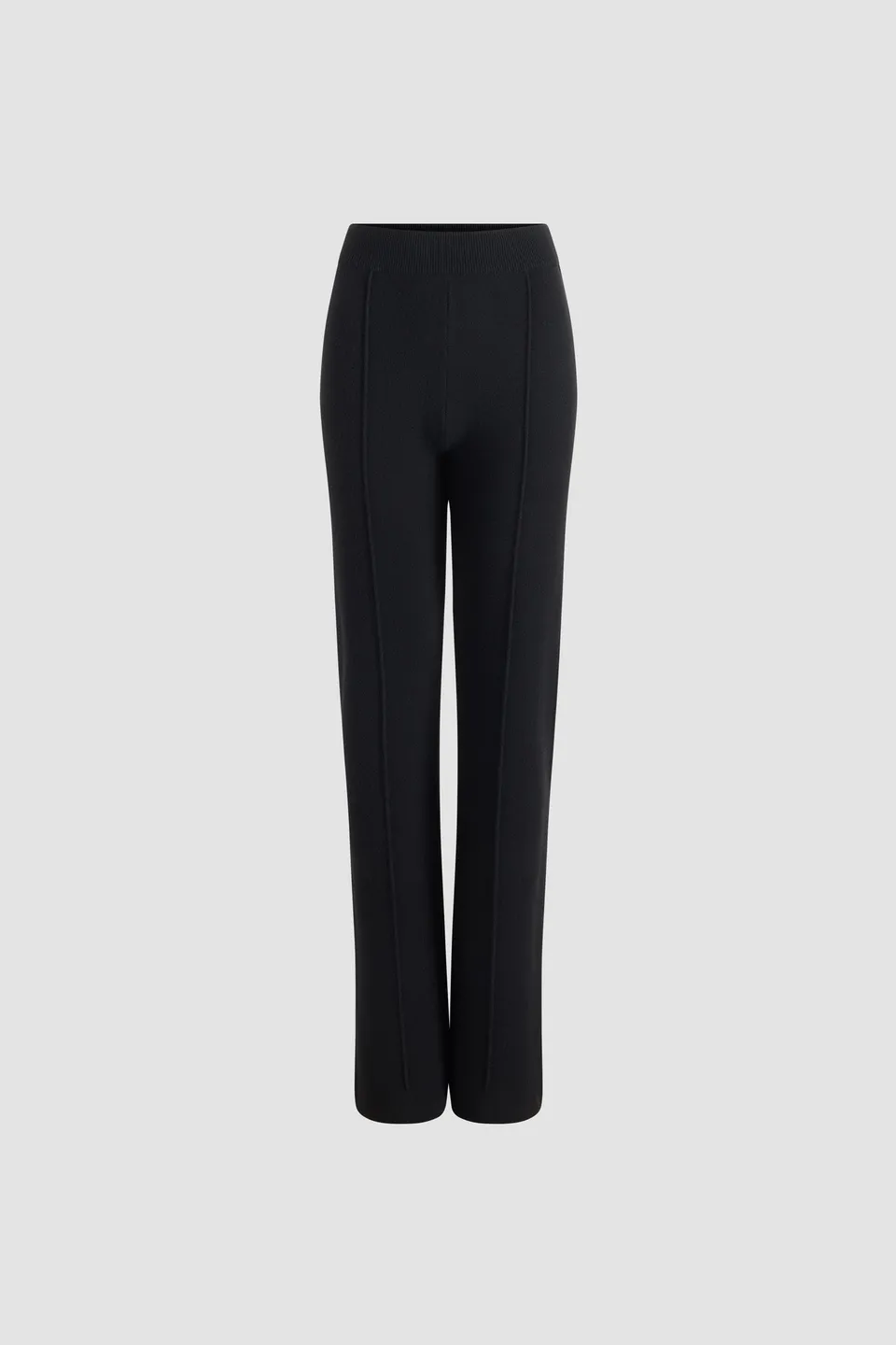 Patou pantalon droit KN299 laine cachemire noir