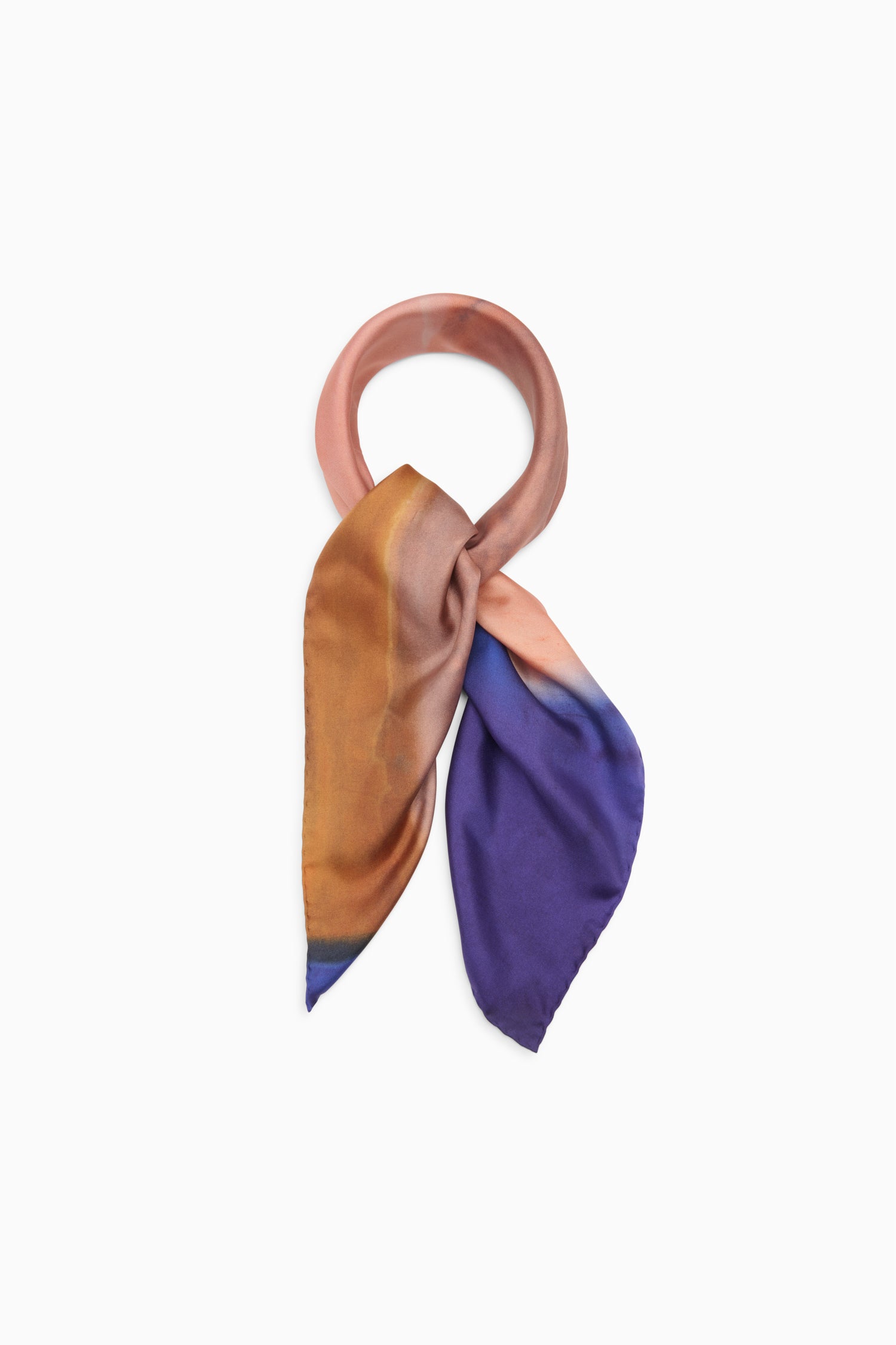 Ulla Johnson Chiara Scarf foulard soie Moontide 89 cm
