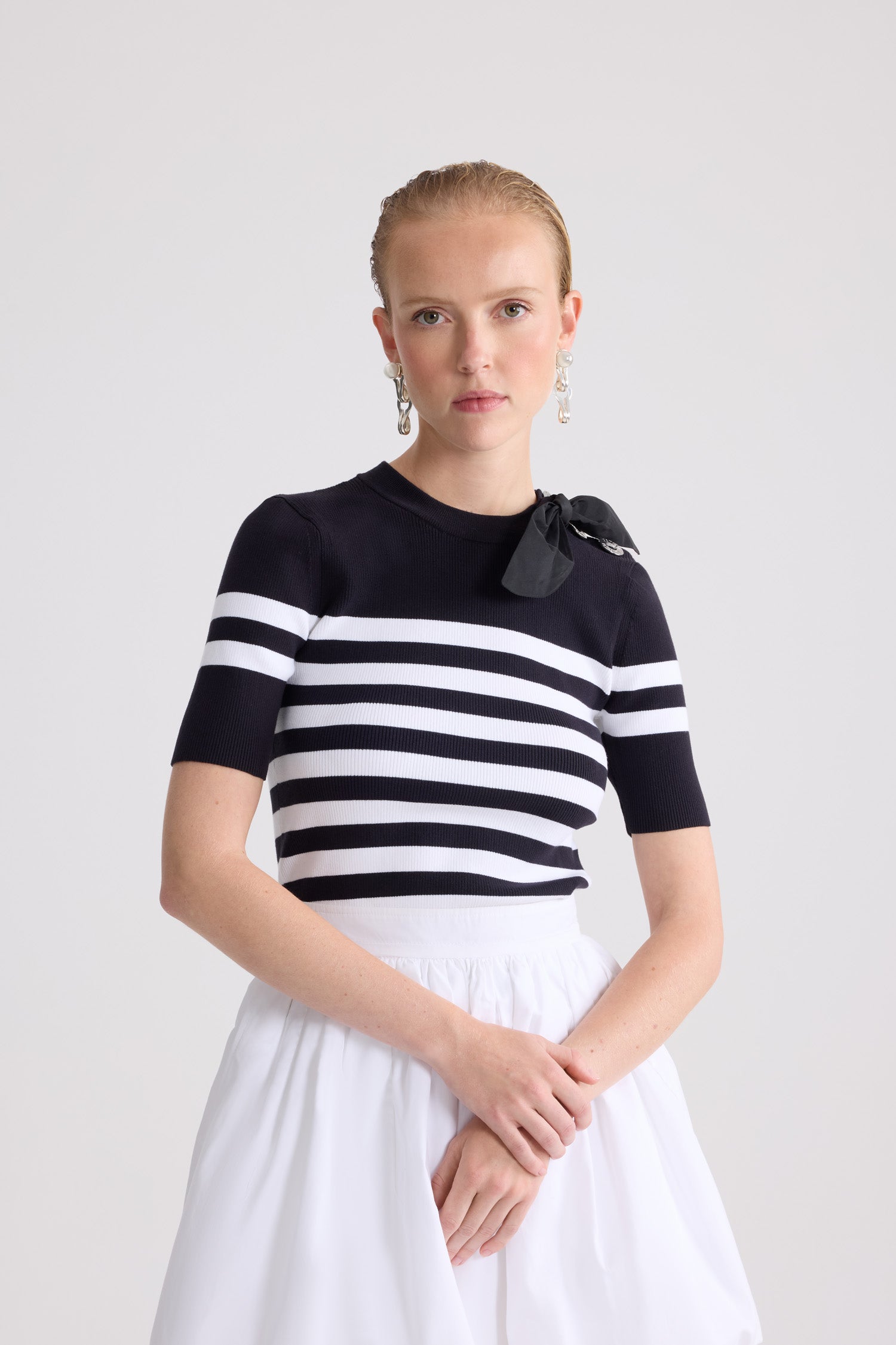 Patou T-Shirts tee KN33280925970 rayures coton offshore