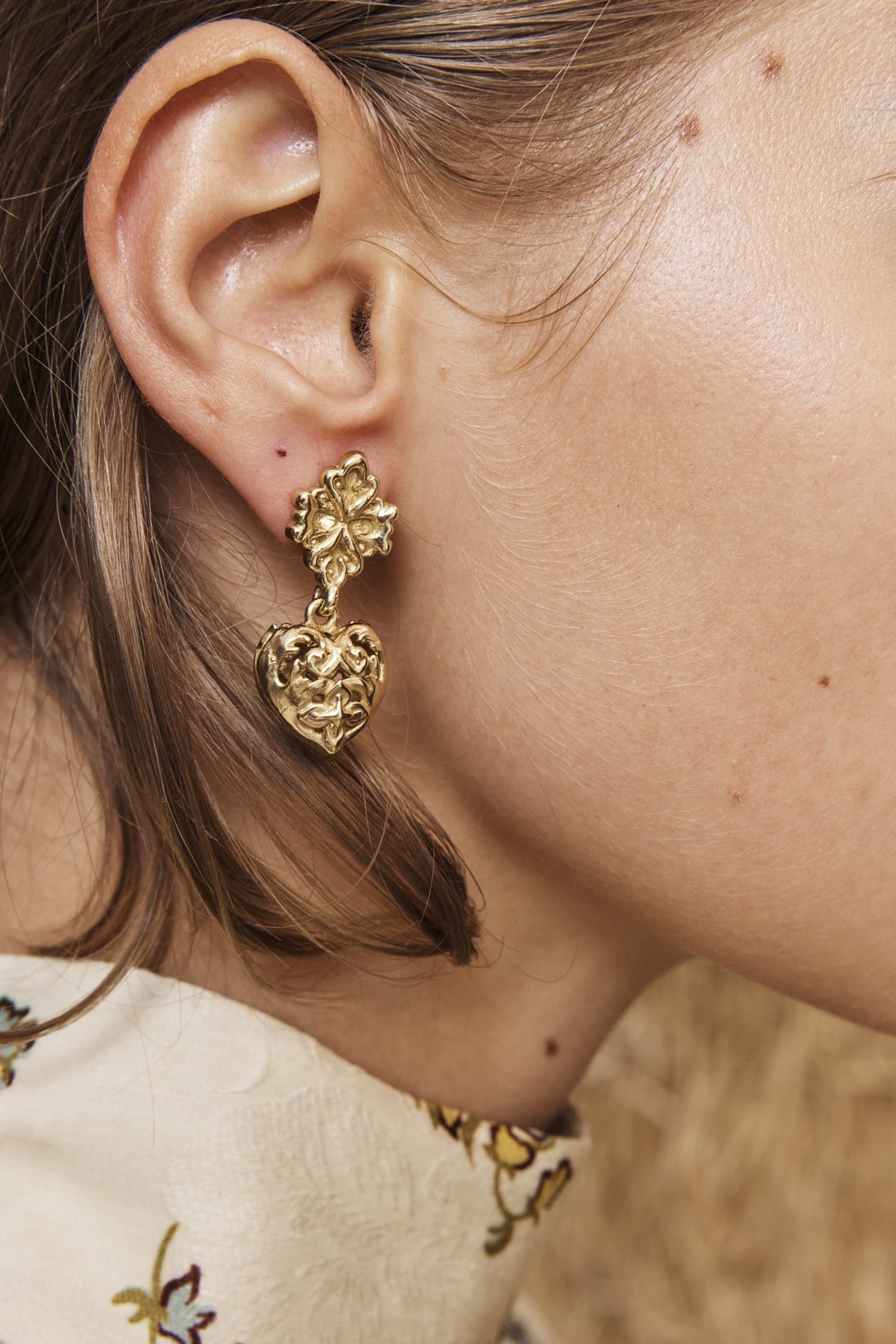 Alemäis Accessories Django Filigree boucles cœur OS