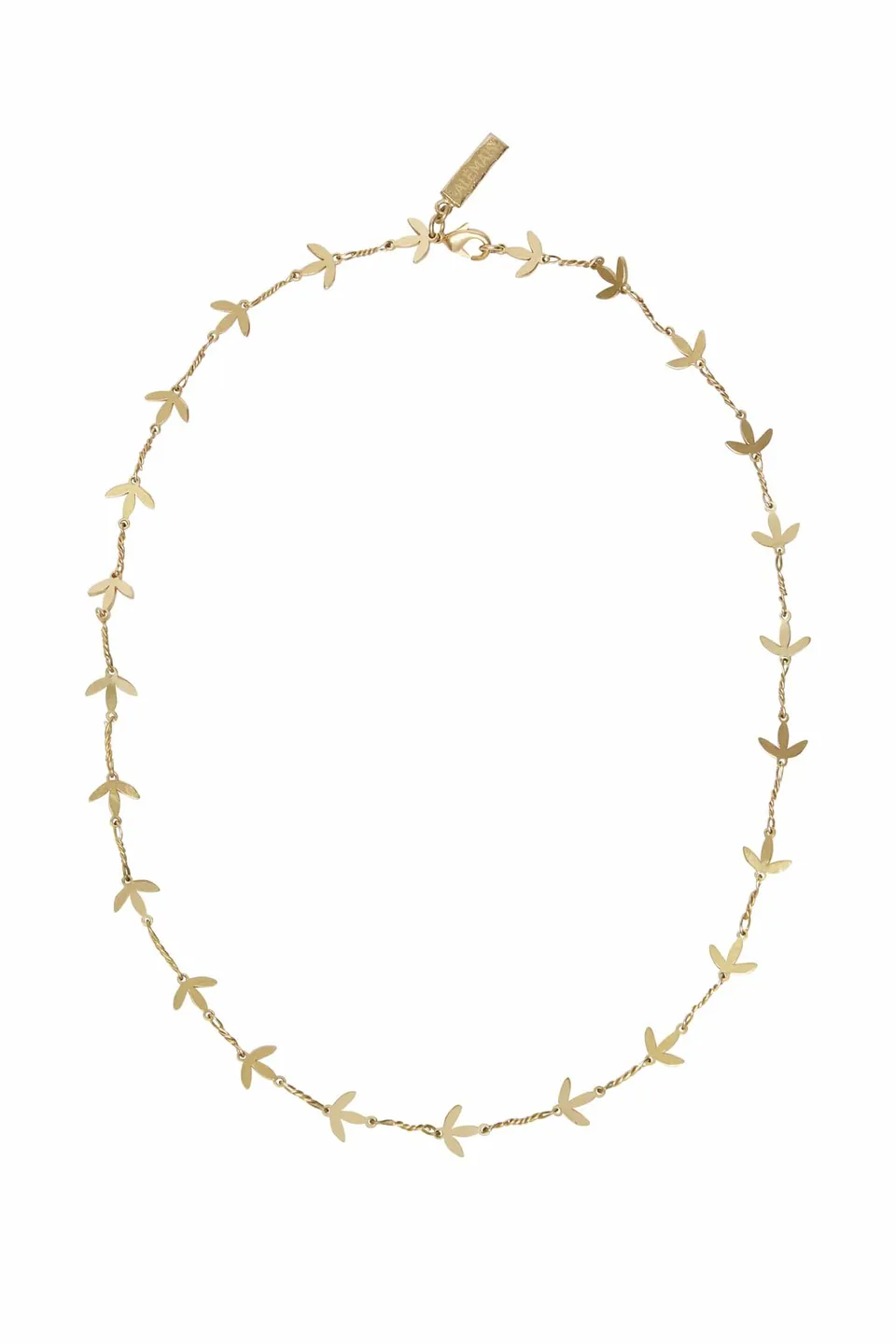 Alemaïs Le Jardin Twist collier chaîne laiton taille unique