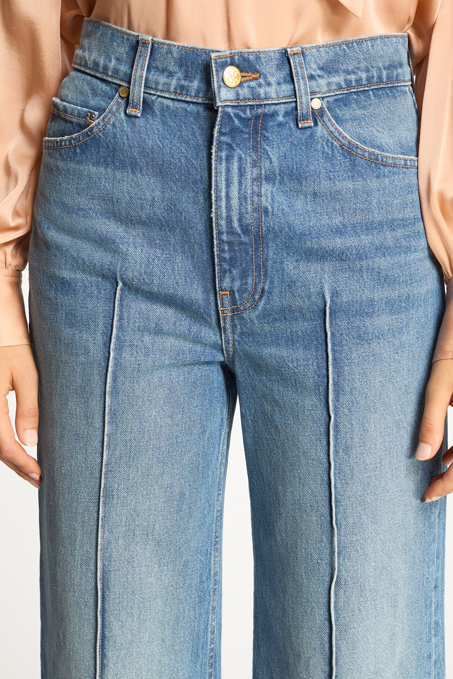 Ulla Johnson Genevieve Jean Danube taille haute coton