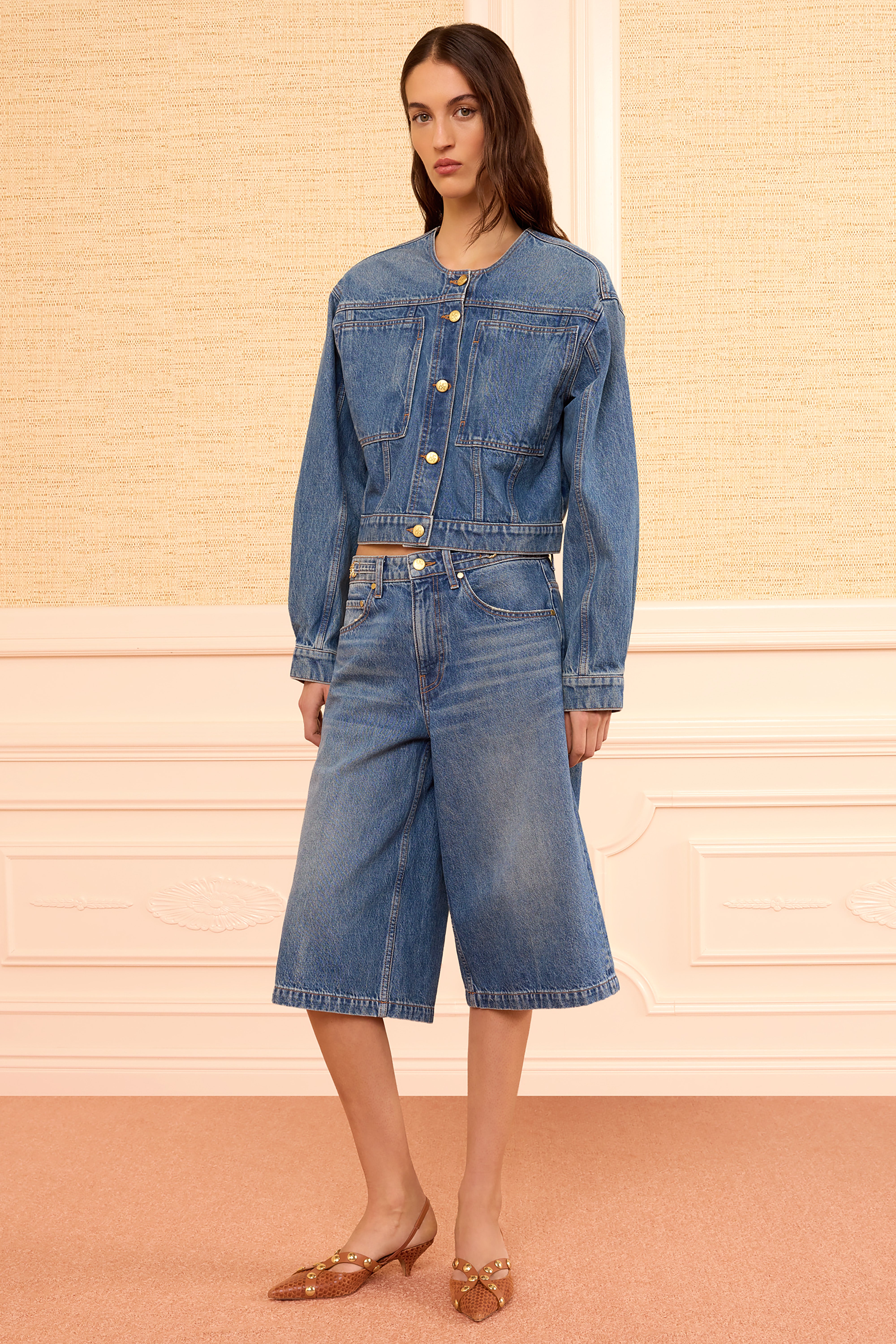 Ulla Johnson Rowan jean culotte Danube