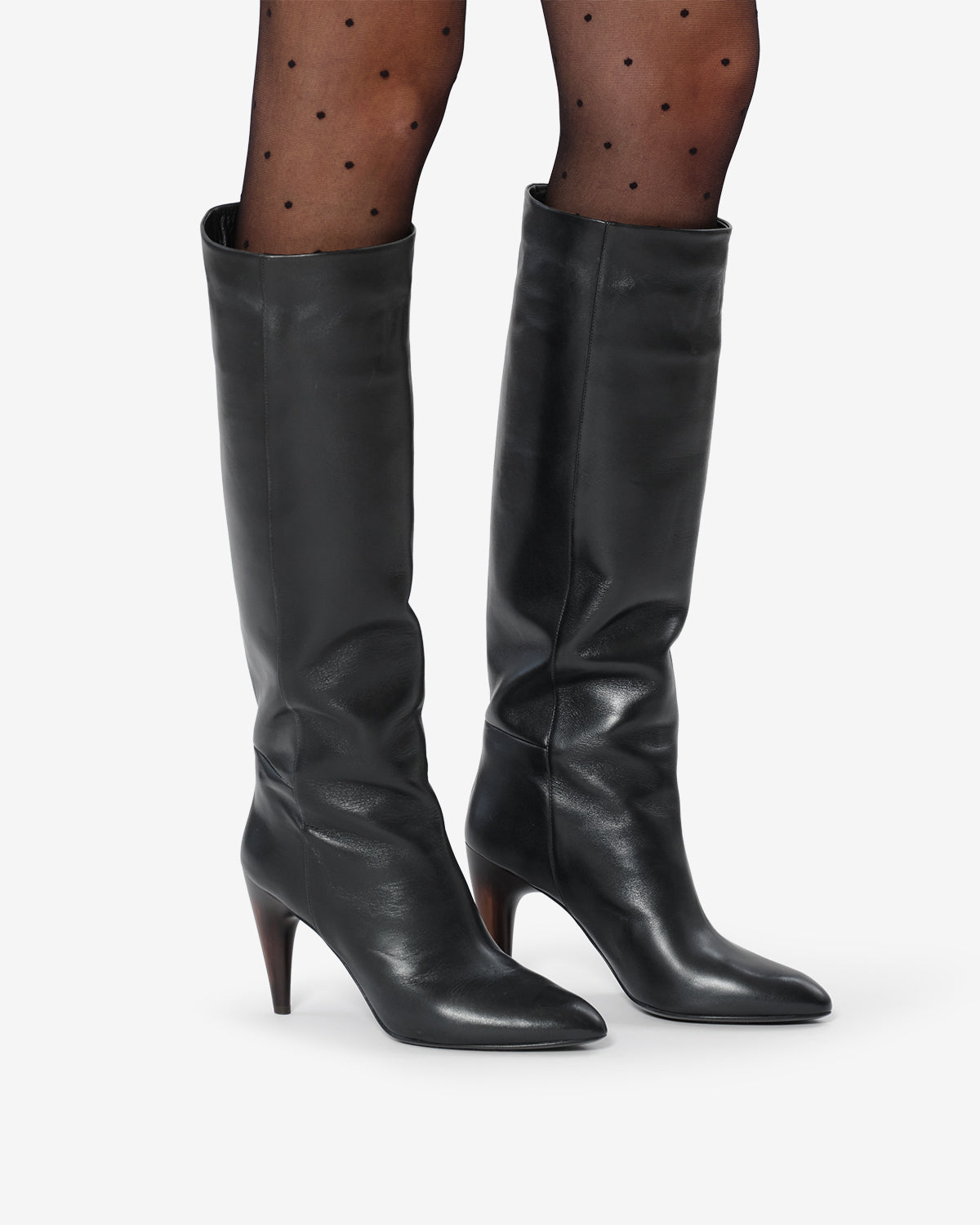 Isabel Marant Jany High BT0057FA bottes cuir noir