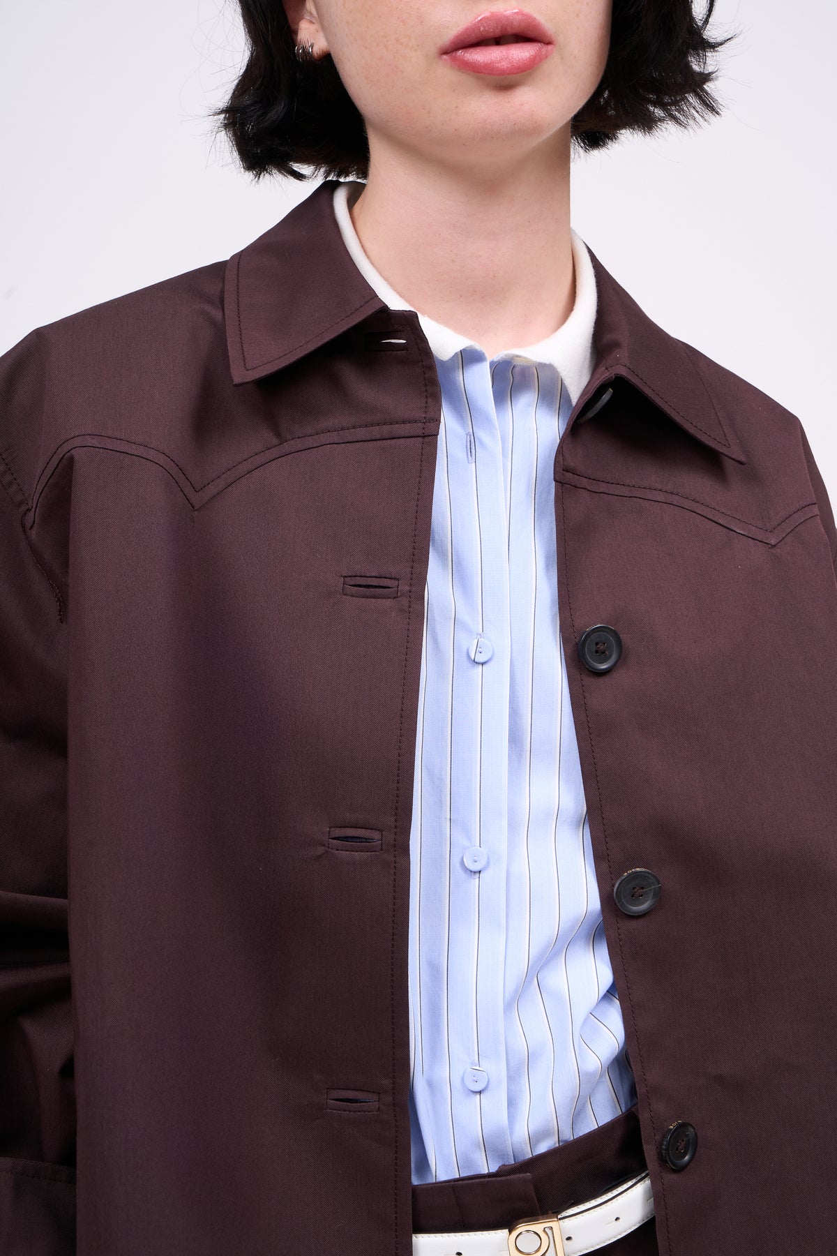 PAUL & JOE Nashville Sur-chemise large twill de coton western