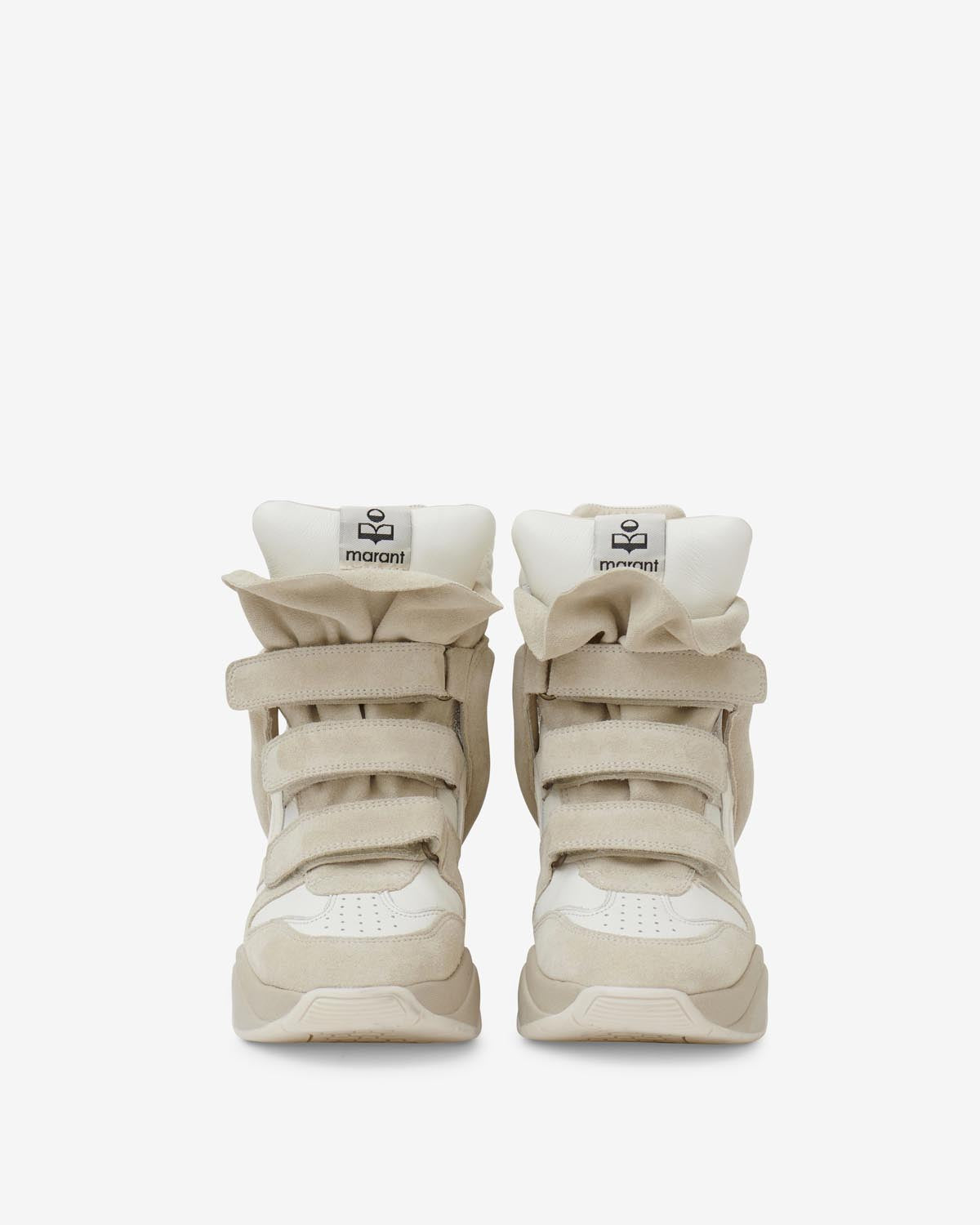 Isabel Marant Balskee baskets cuir blanc compensées 4 cm