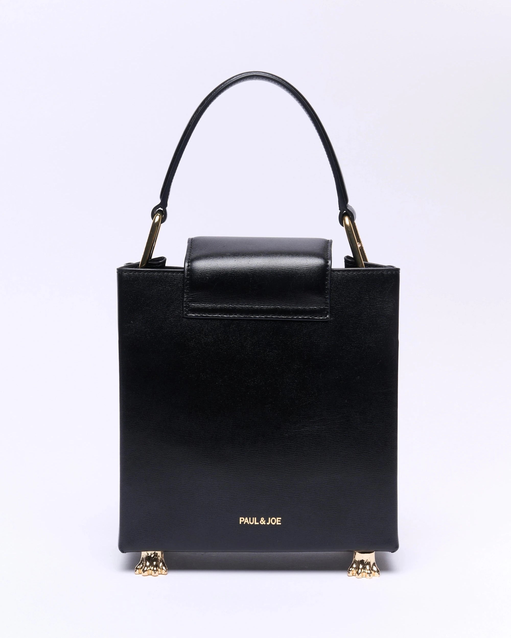 Paul & Joe Charlotte sac cuir noir tête chat