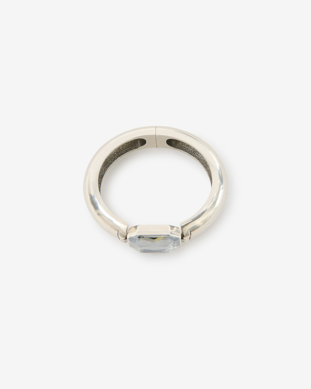 Isabel Marant Luce bracelet manchette gris cabochon bleu