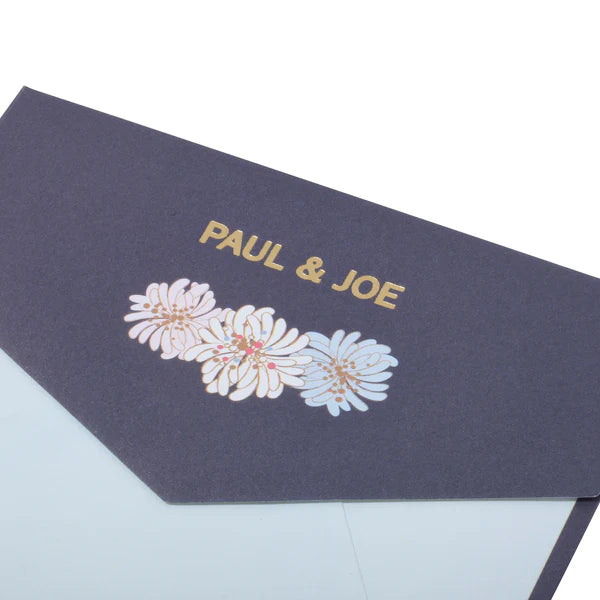 Paul & Joe chrysanthème carte voeux chat marine
