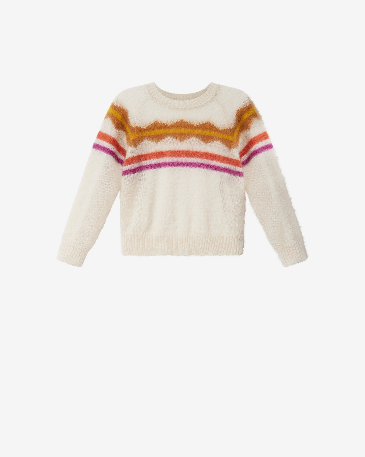 Isabel Marant Monette PU0930FA pull écru mohair rayures