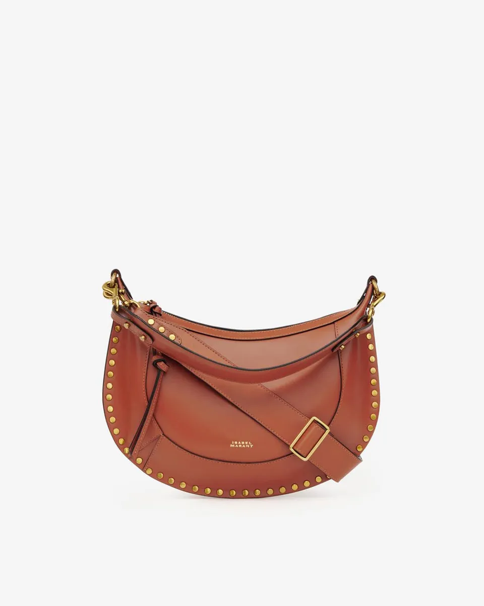 Isabel Marant Naoko sac cuir cognac clous dorés