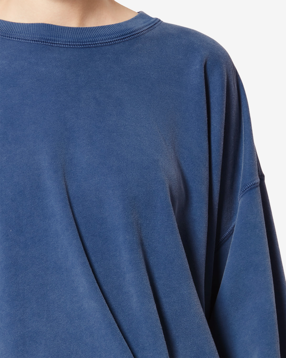 Isabel Marant Sauria sweatshirt bleu indigo coton délavé