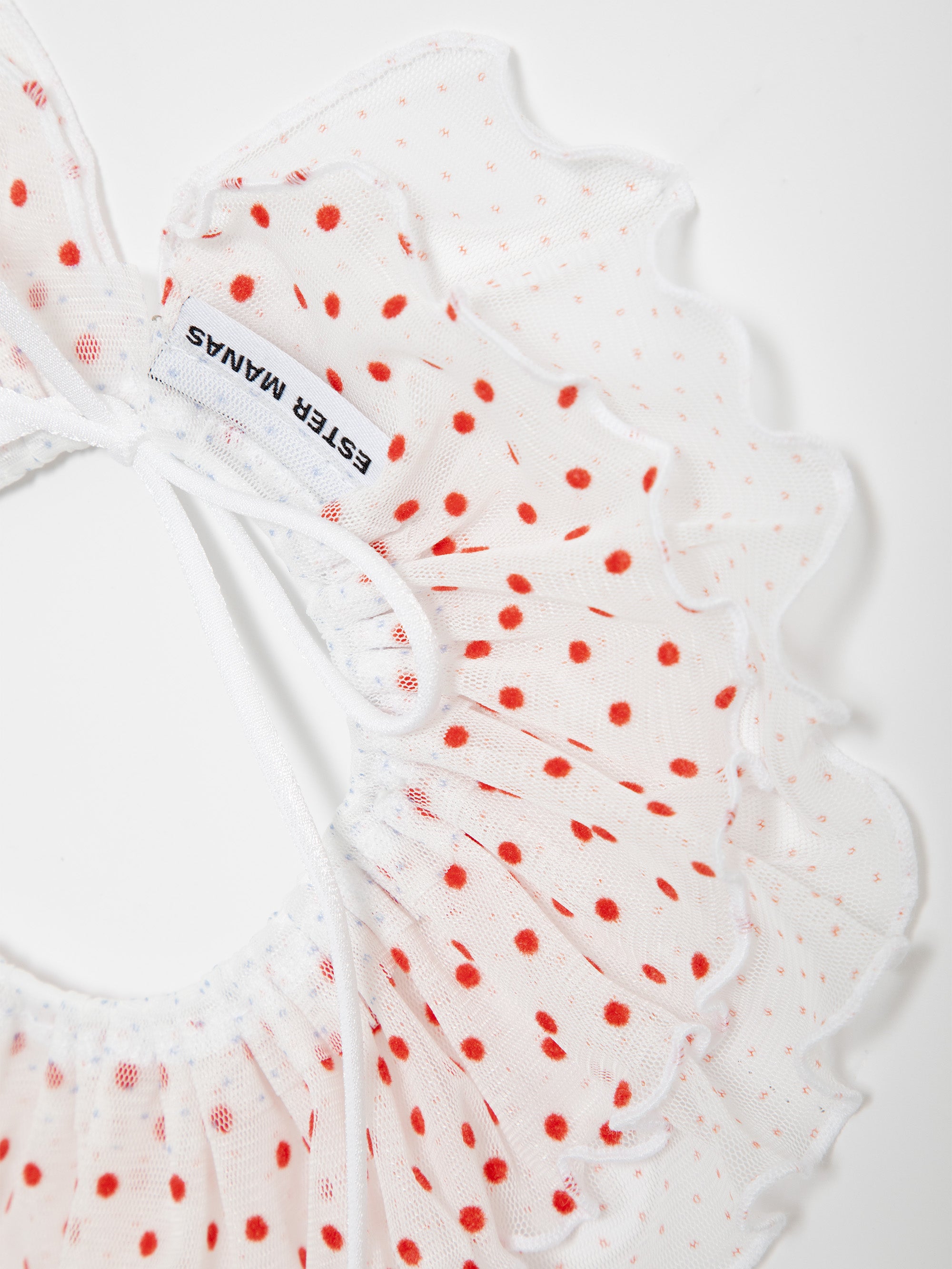 Ester Manas Mini Manas Removable Mesh Collar col dots