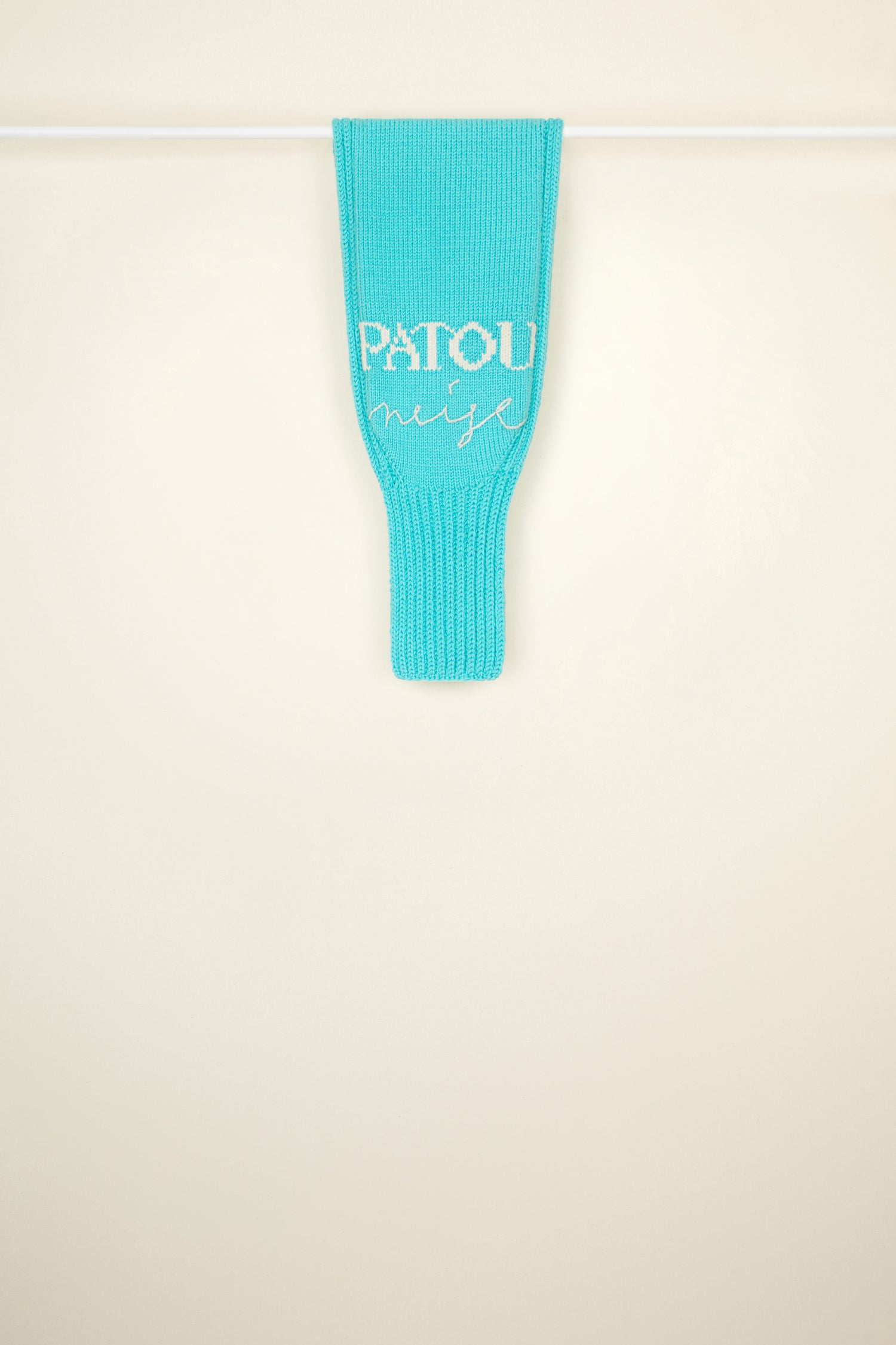Patou Neige KN083 écharpe laine Bleu mérinos TU