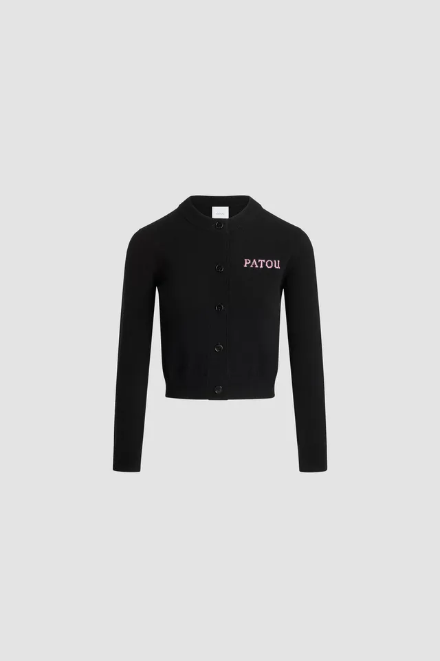 Patou Knitwear cardigan H25KN3078041999B noir laine cachemire