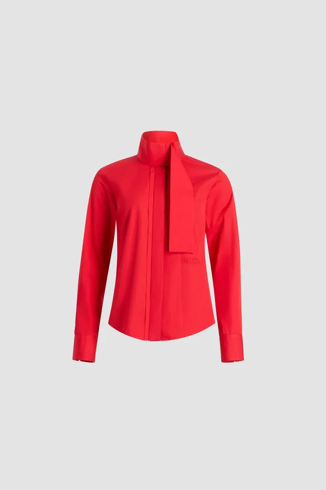 Patou Tops H25BL0450017314R blouse coton bio rouge élixir 38