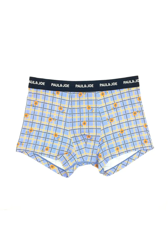 Paul & Joe boxer floral coton vert bleu