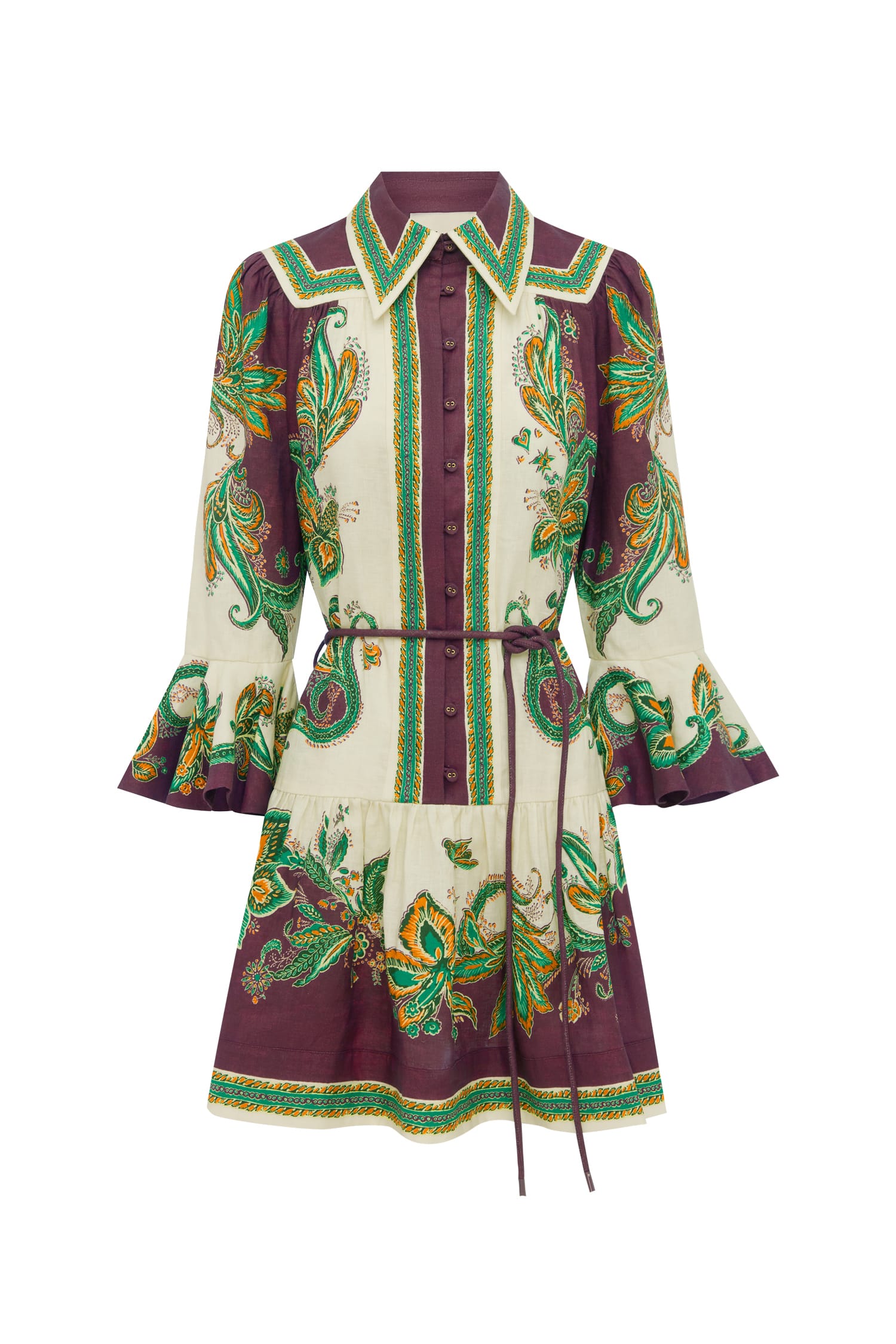 Alemäis Ruthie Mini Dress robe mini lin taille 8