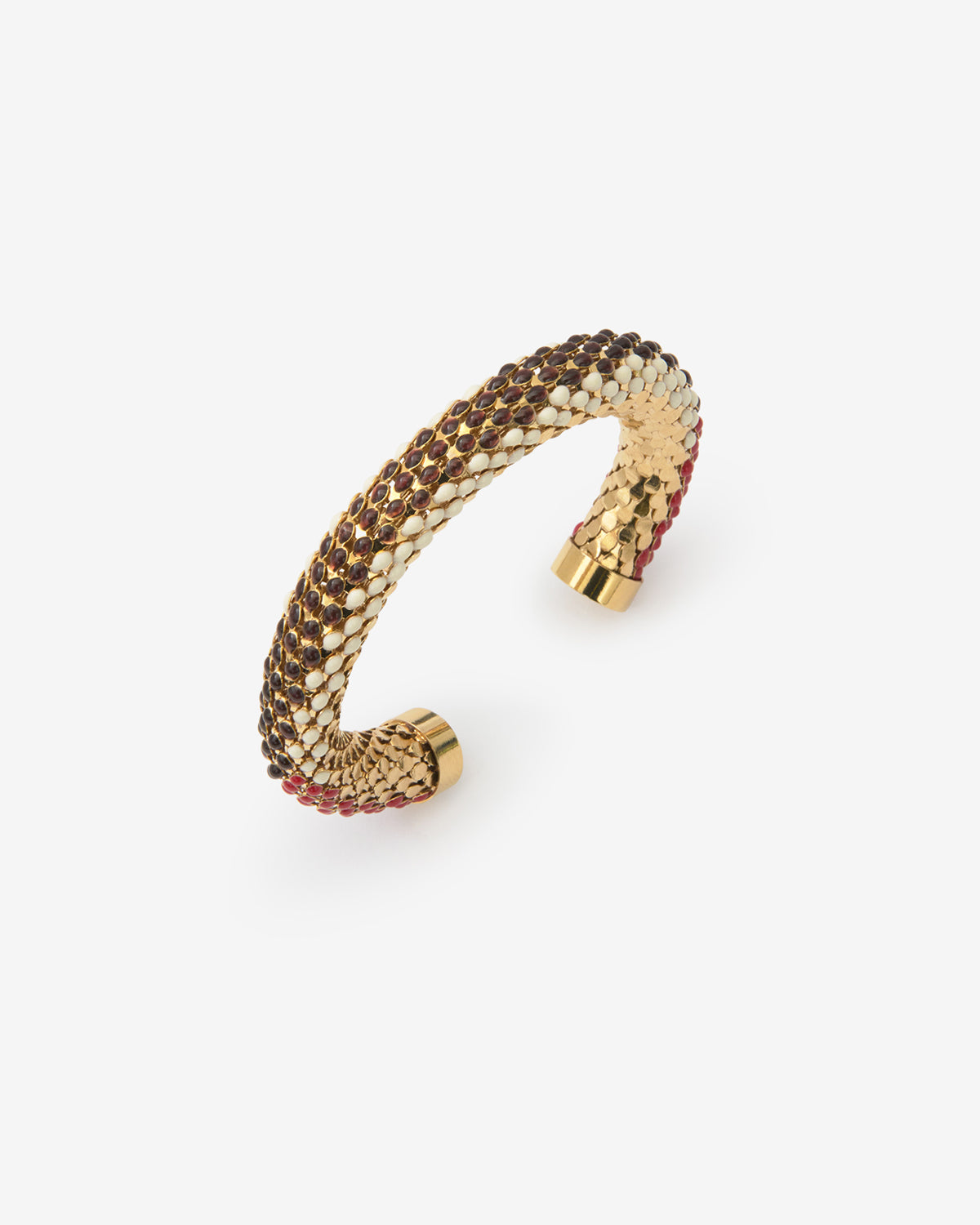 Isabel Marant Doria bracelet jonc rouge tressé