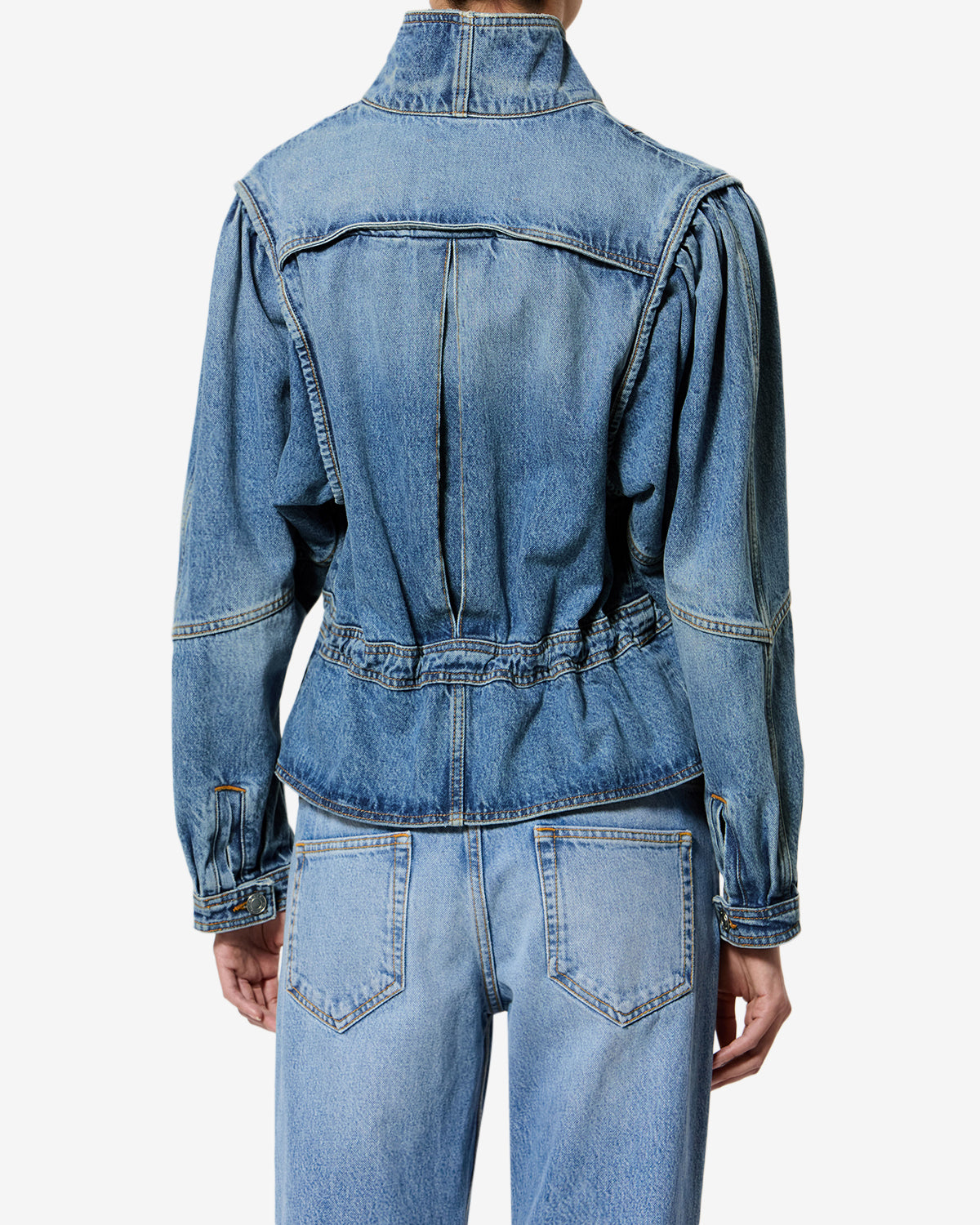 Isabel Marant Dolie veste bleu clair coupe courte