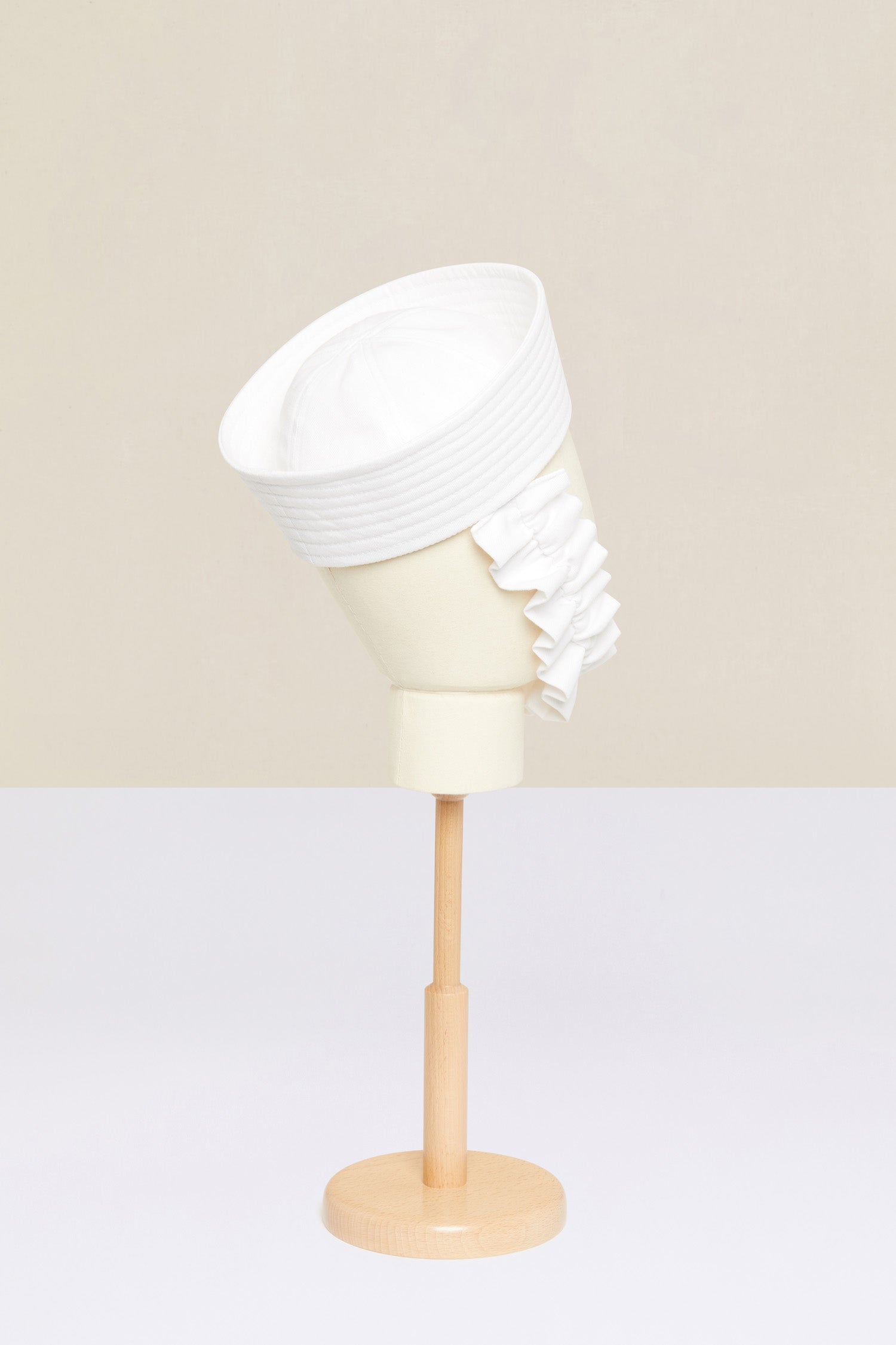 Patou chapeau marin AC009 coton blanc volant TU