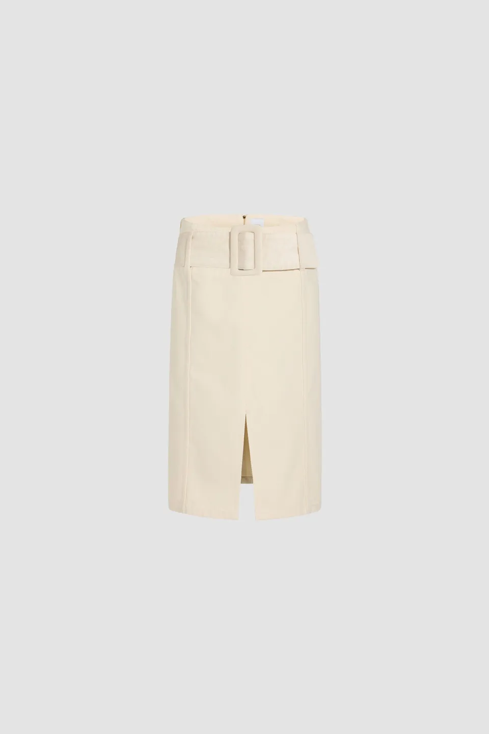 Patou Denim P25SK0770178008N jupe midi écru à ceinture