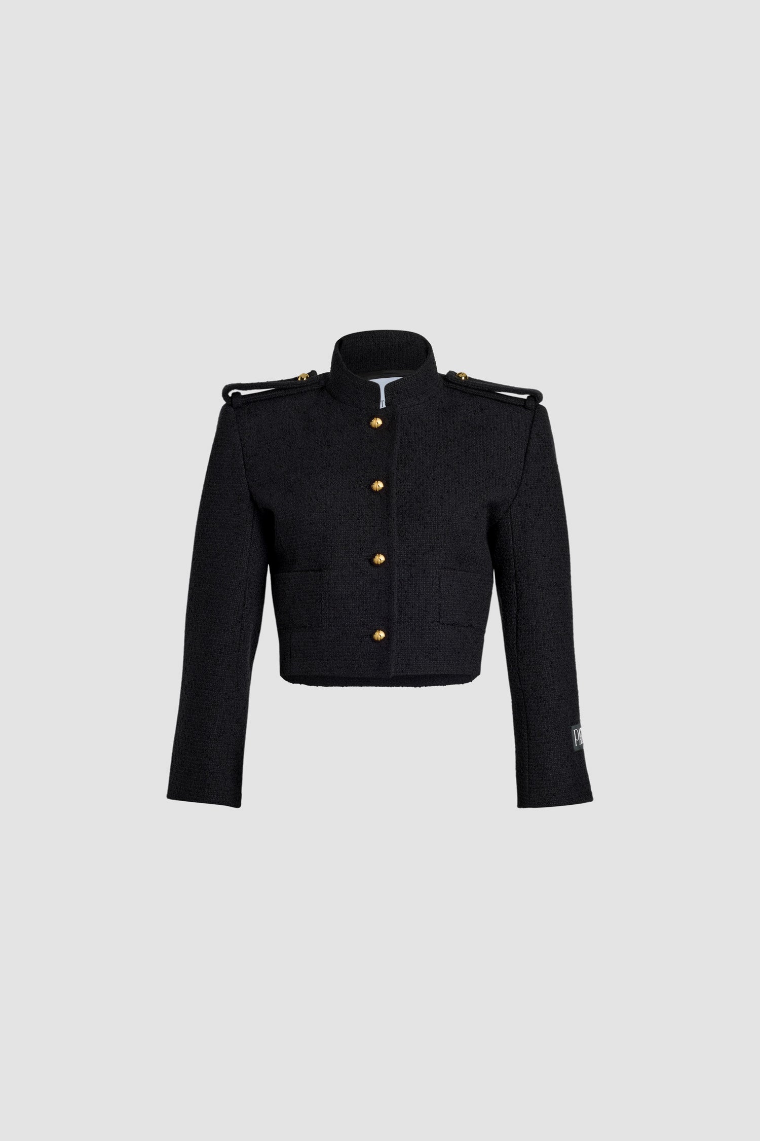 Patou Jackets veste JA0440185999B tweed noir laine coton