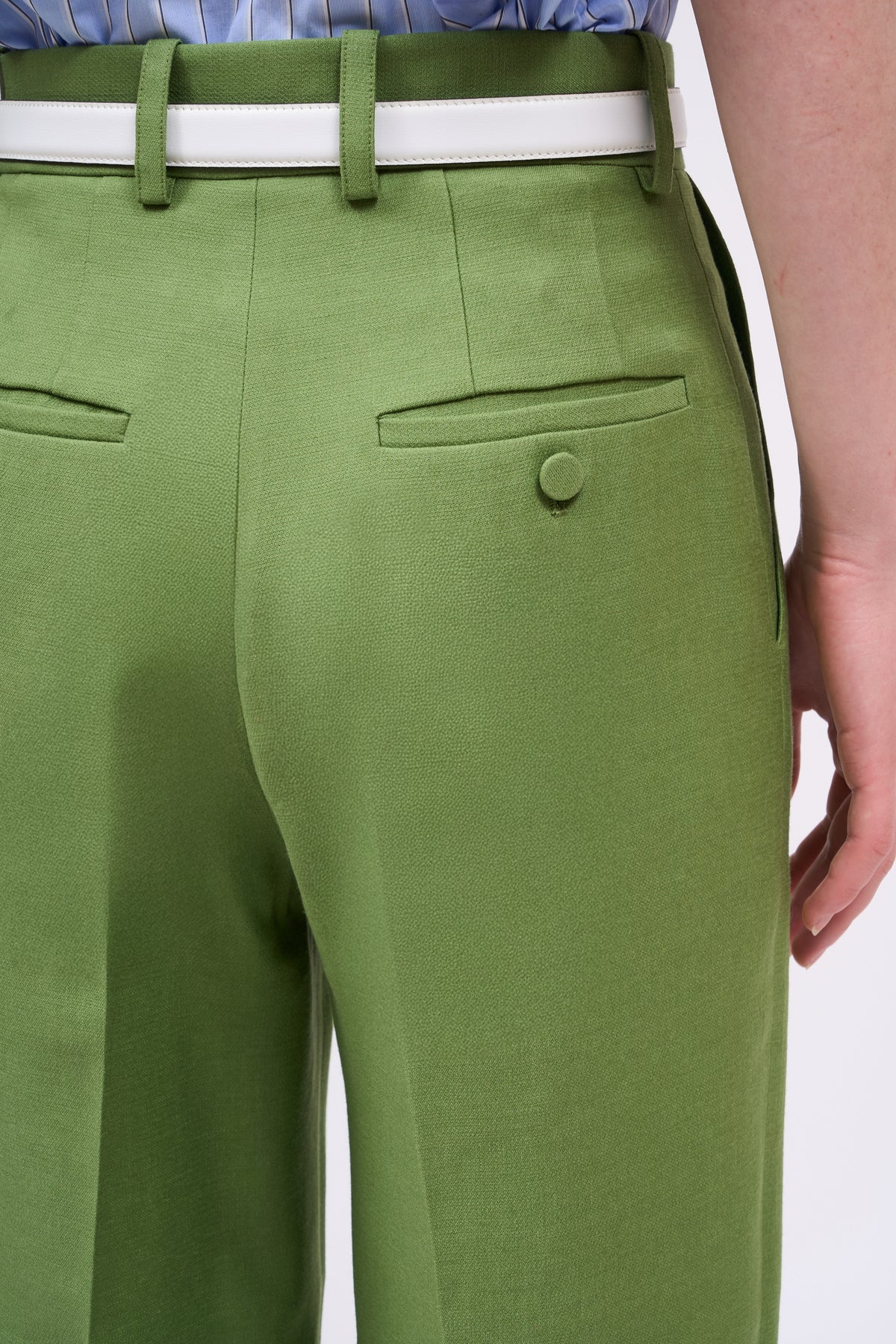 Paul & Joe Lenny pantalon plis laine soie écru