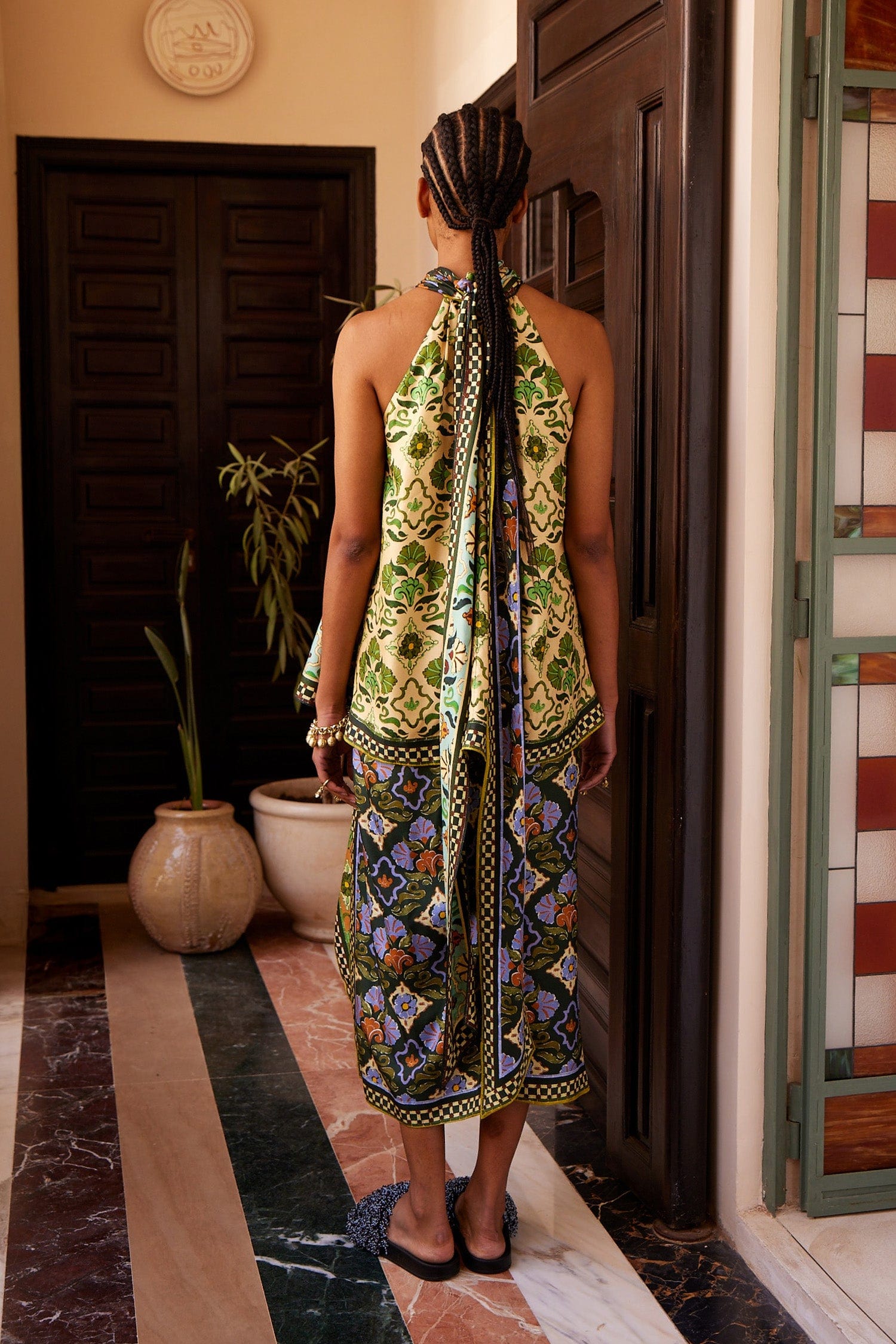 Alemaïs Tops Cece Spliced Silk Top haut soie taille 8