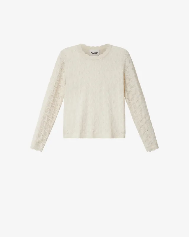 Isabel Marant Obeline pull alpaga écru