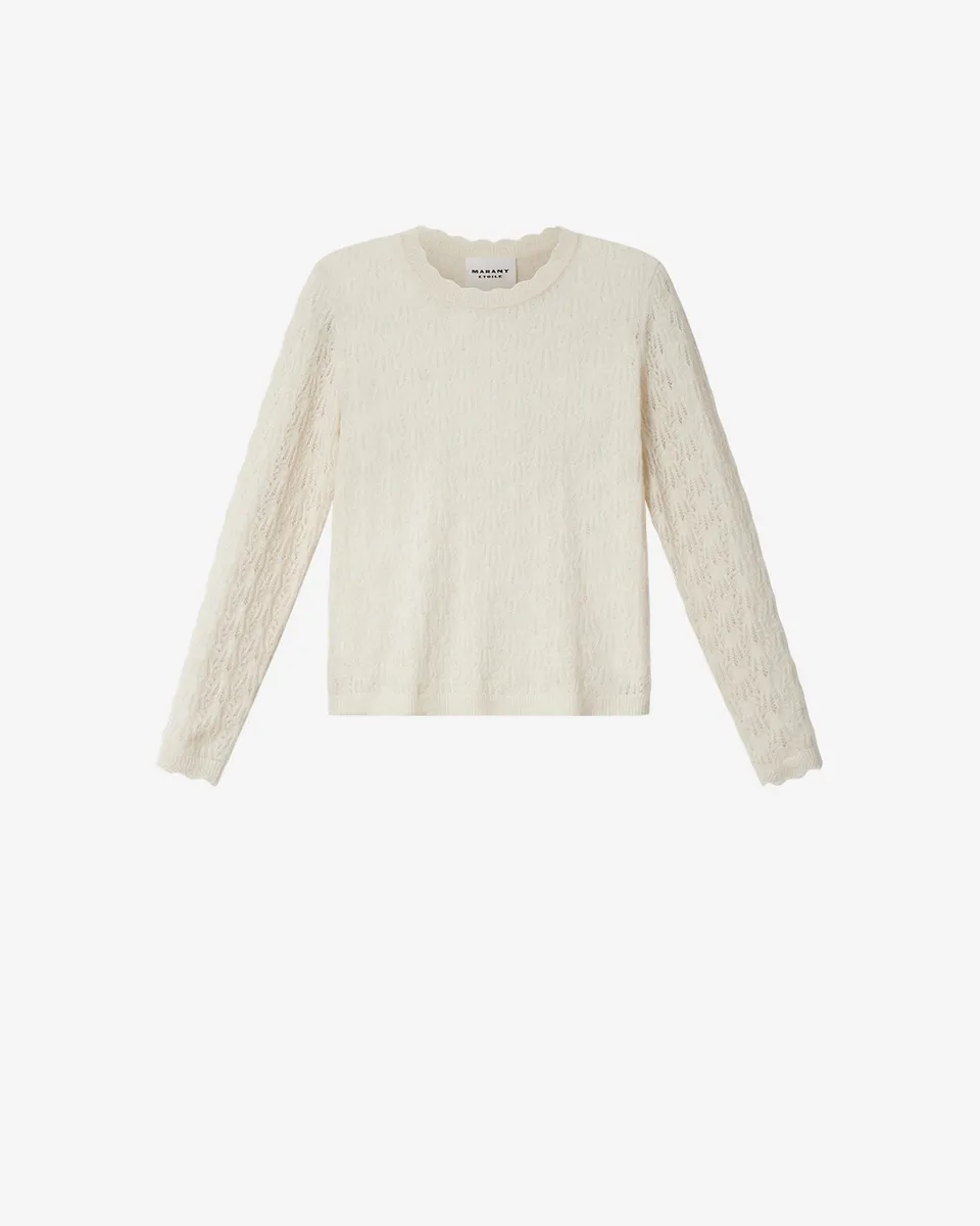 Isabel Marant Obeline pull alpaga écru