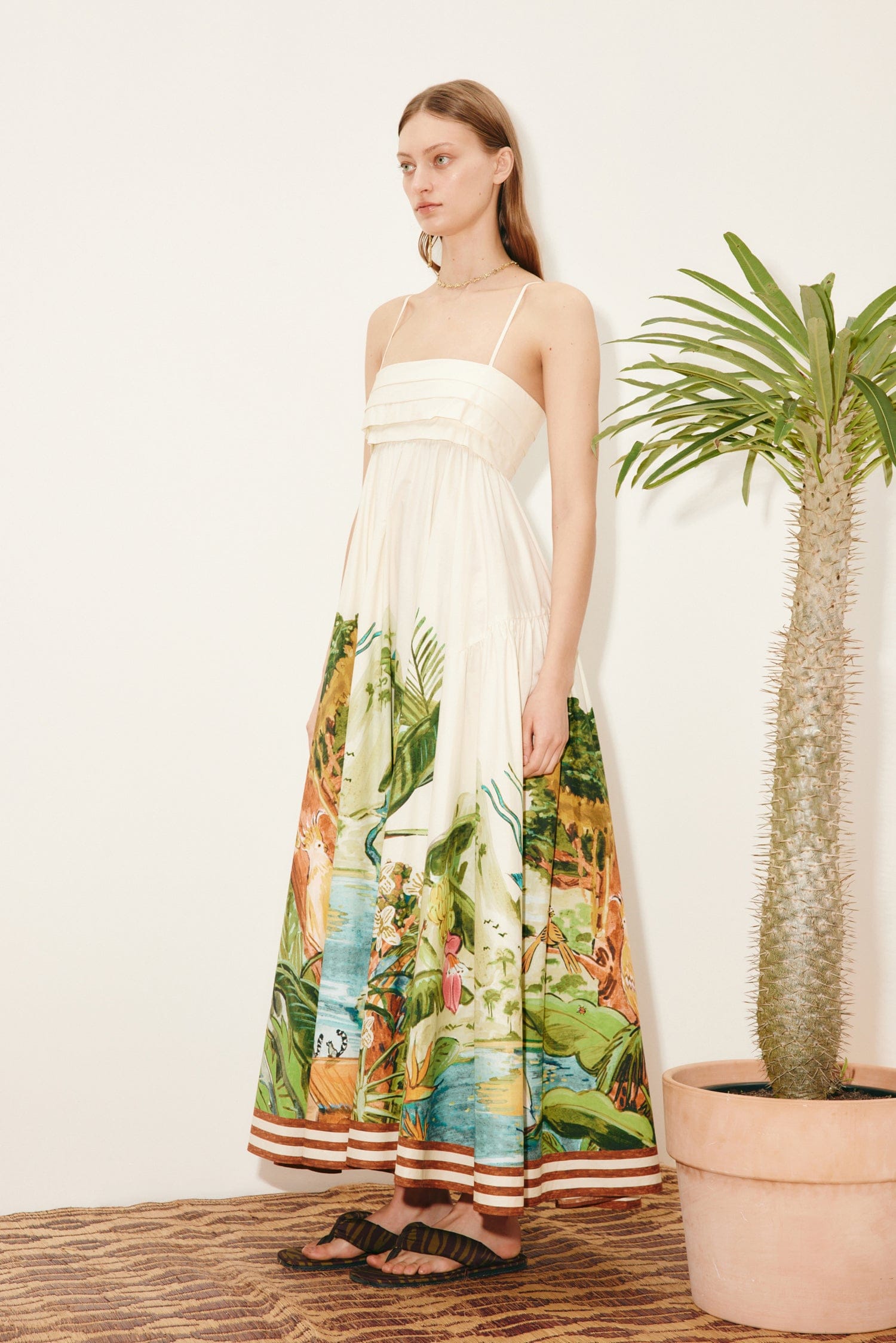 Alemäis Toucan Tango robe midi 6 coton bio imprimé