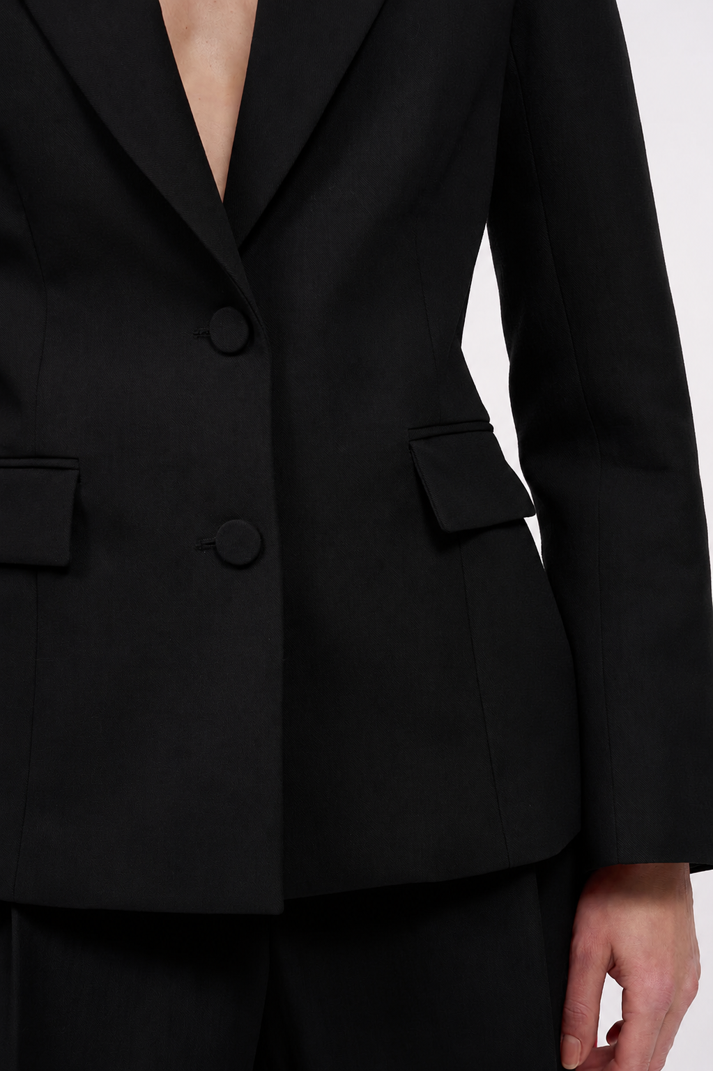 Paul & Joe Romy veste cintrée twill laine noir