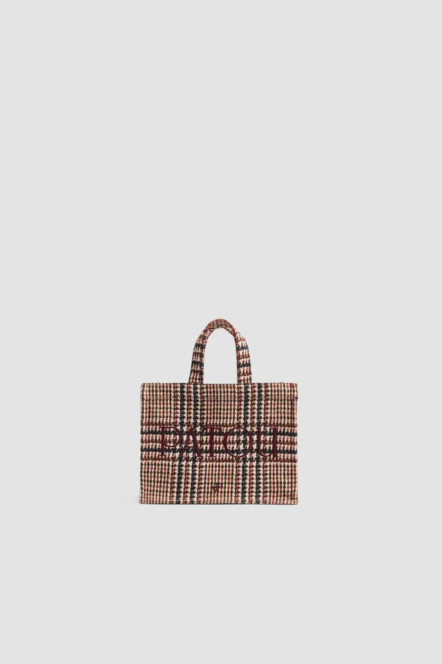 Patou Tote AC044 sac toile prince de Galles