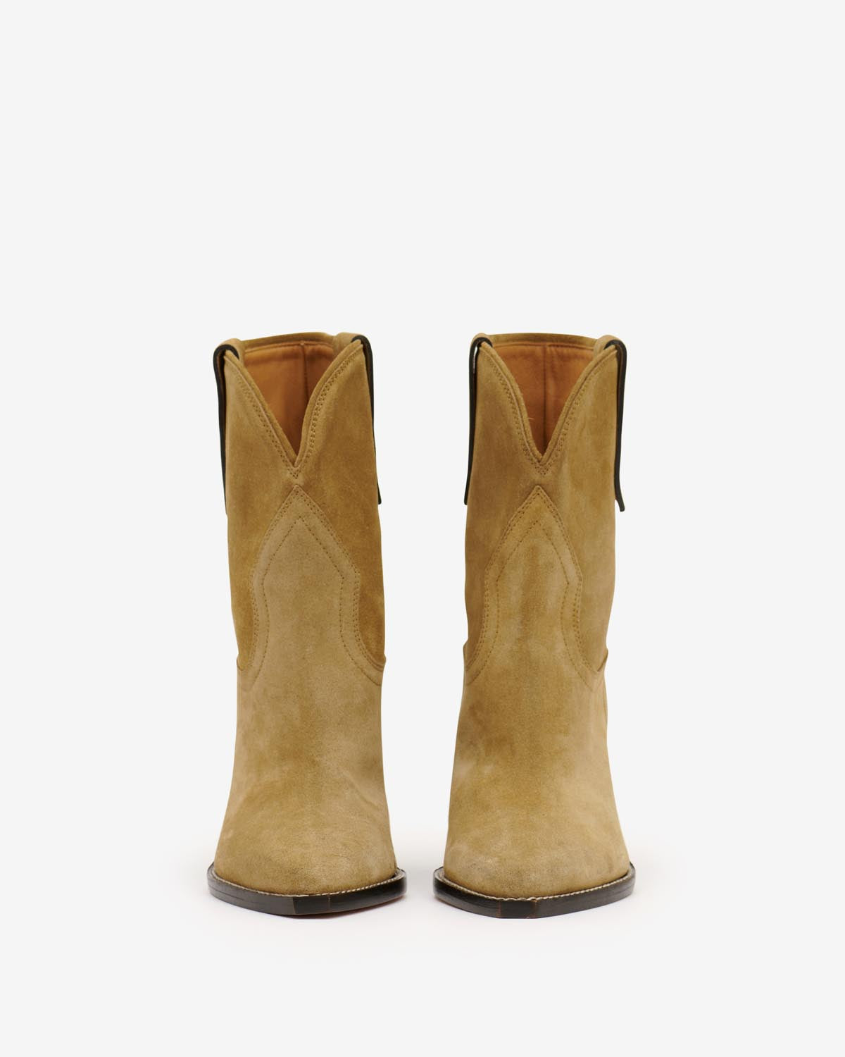 Isabel Marant Leyane boots cuir taupe