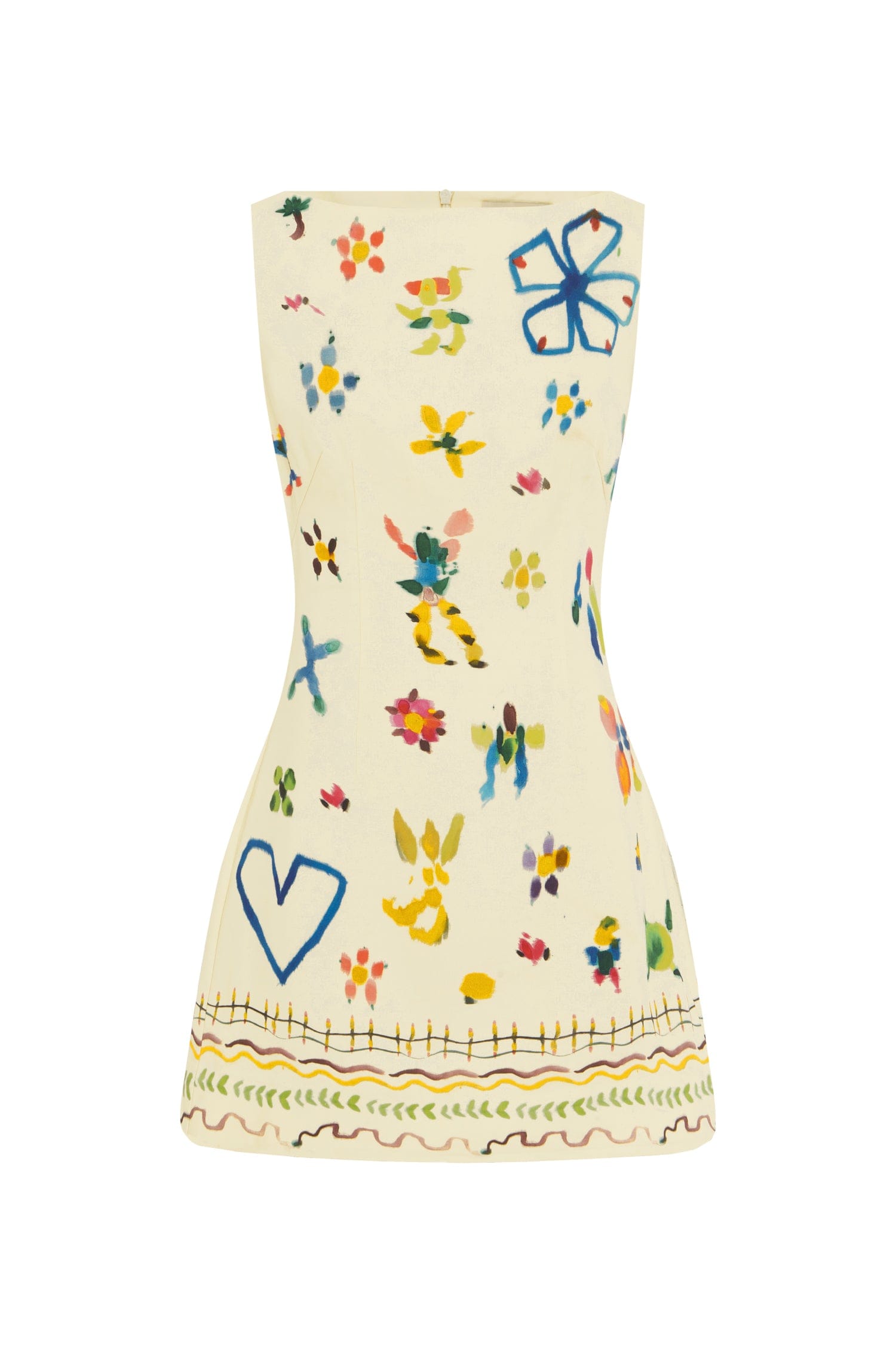 Alemäis Sidi Mini robe lin imprimé aquarelle
