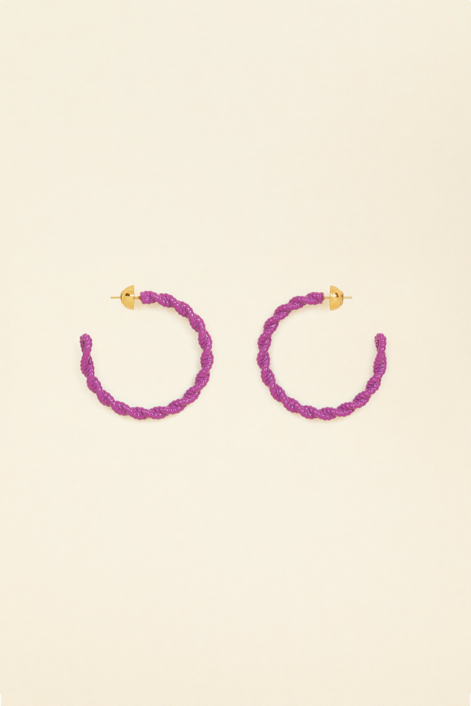 Patou JW073 boucles oreilles Anemone violet TU