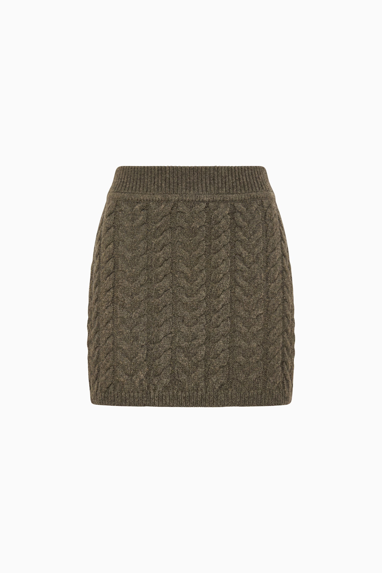 Ulla Johnson Lola mini jupe maille Militaire