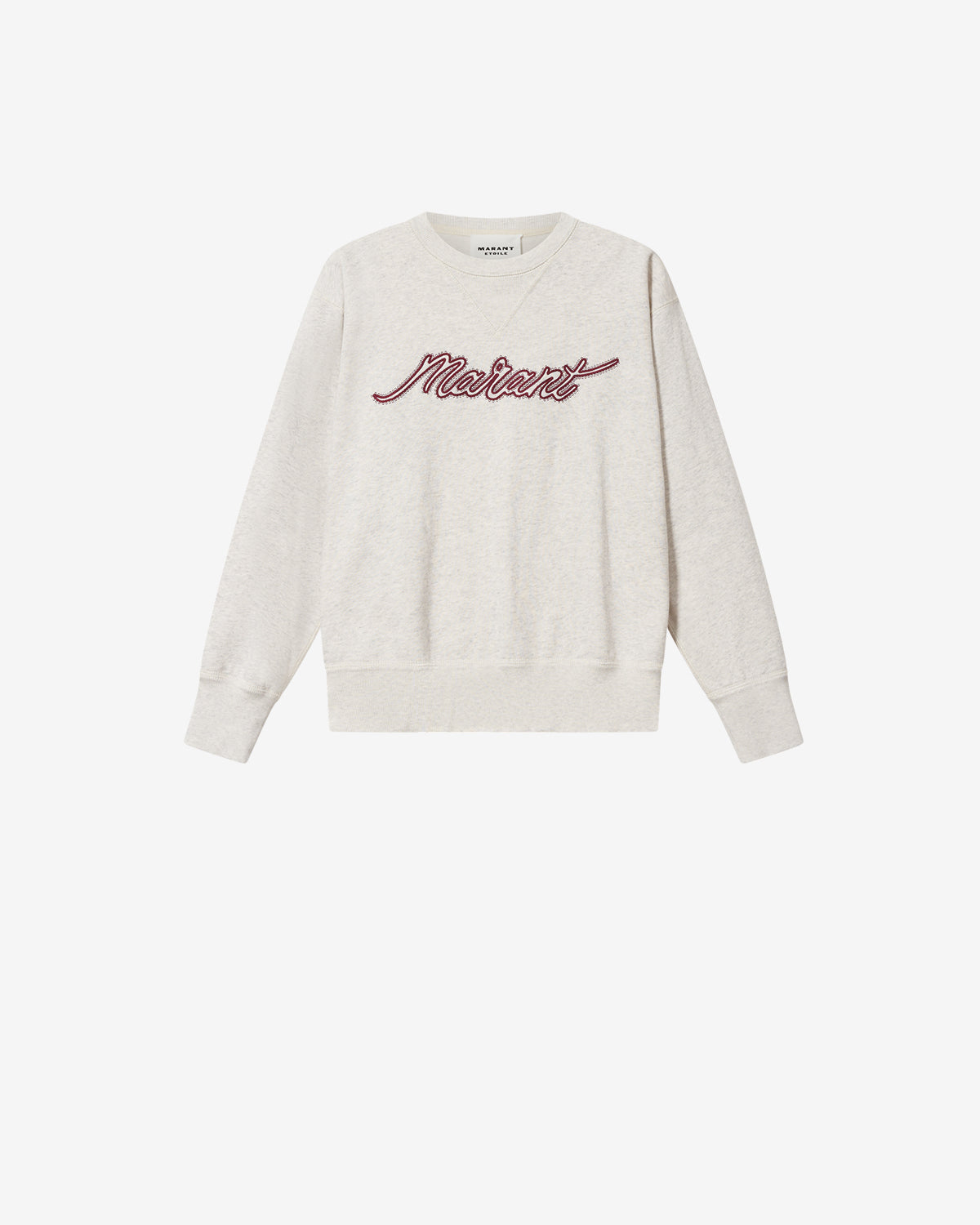 Isabel Marant Rise sweatshirt écru coton brodé