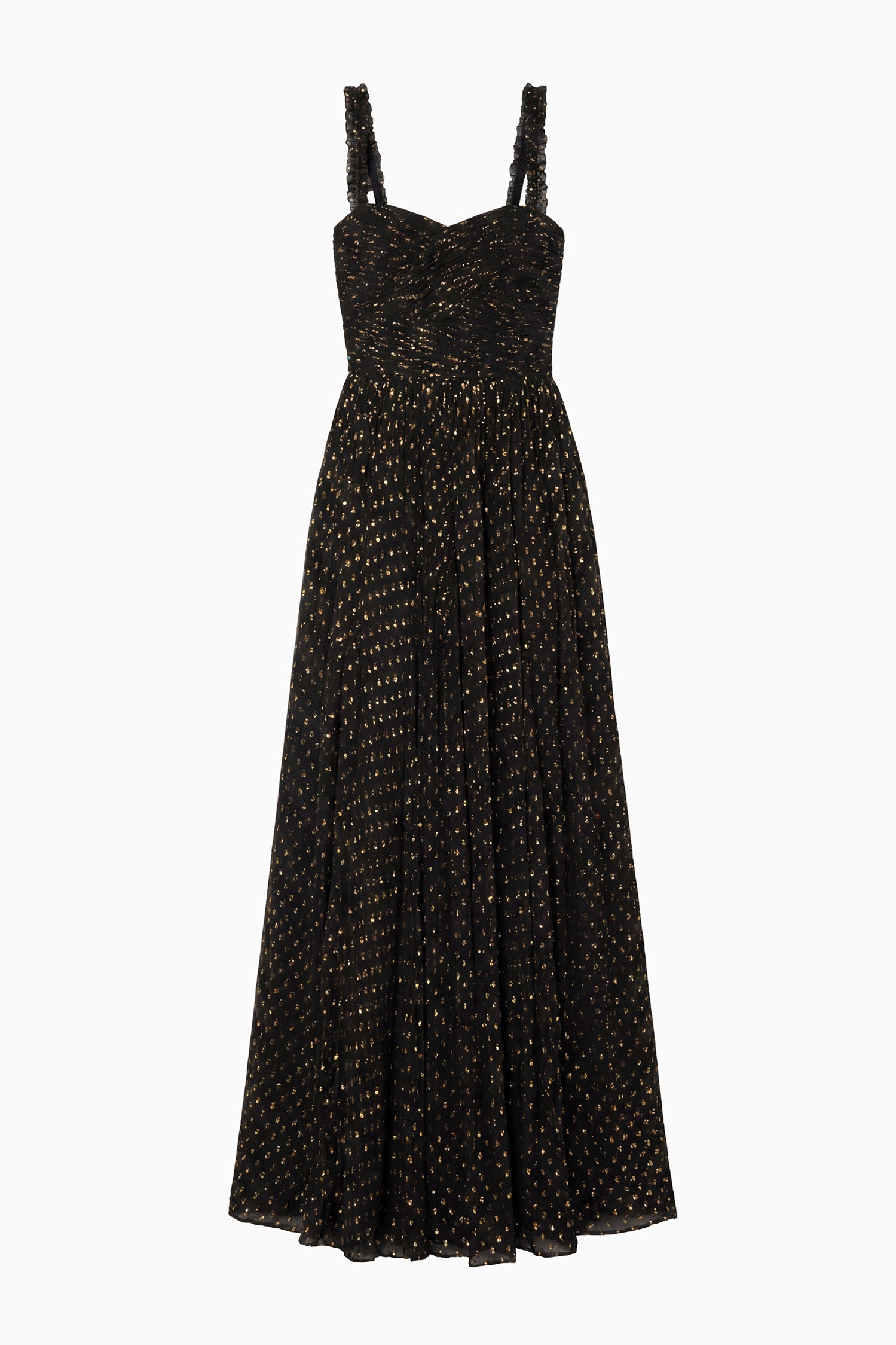 Ulla Johnson Anastasia robe longue soie noir