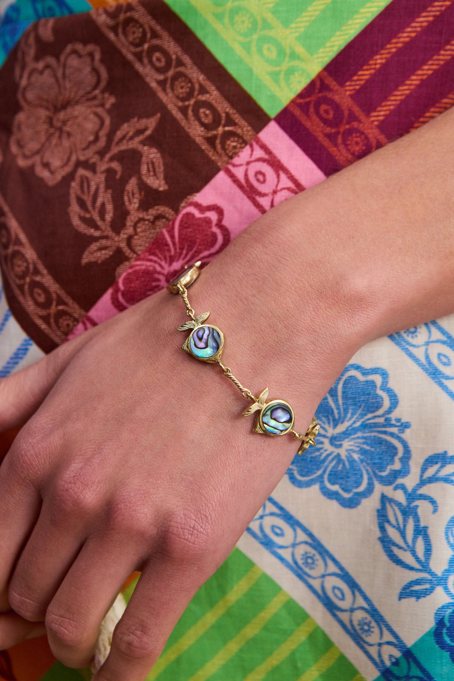 Alemais Calypso Paua Fish bracelet poisson paua taille unique