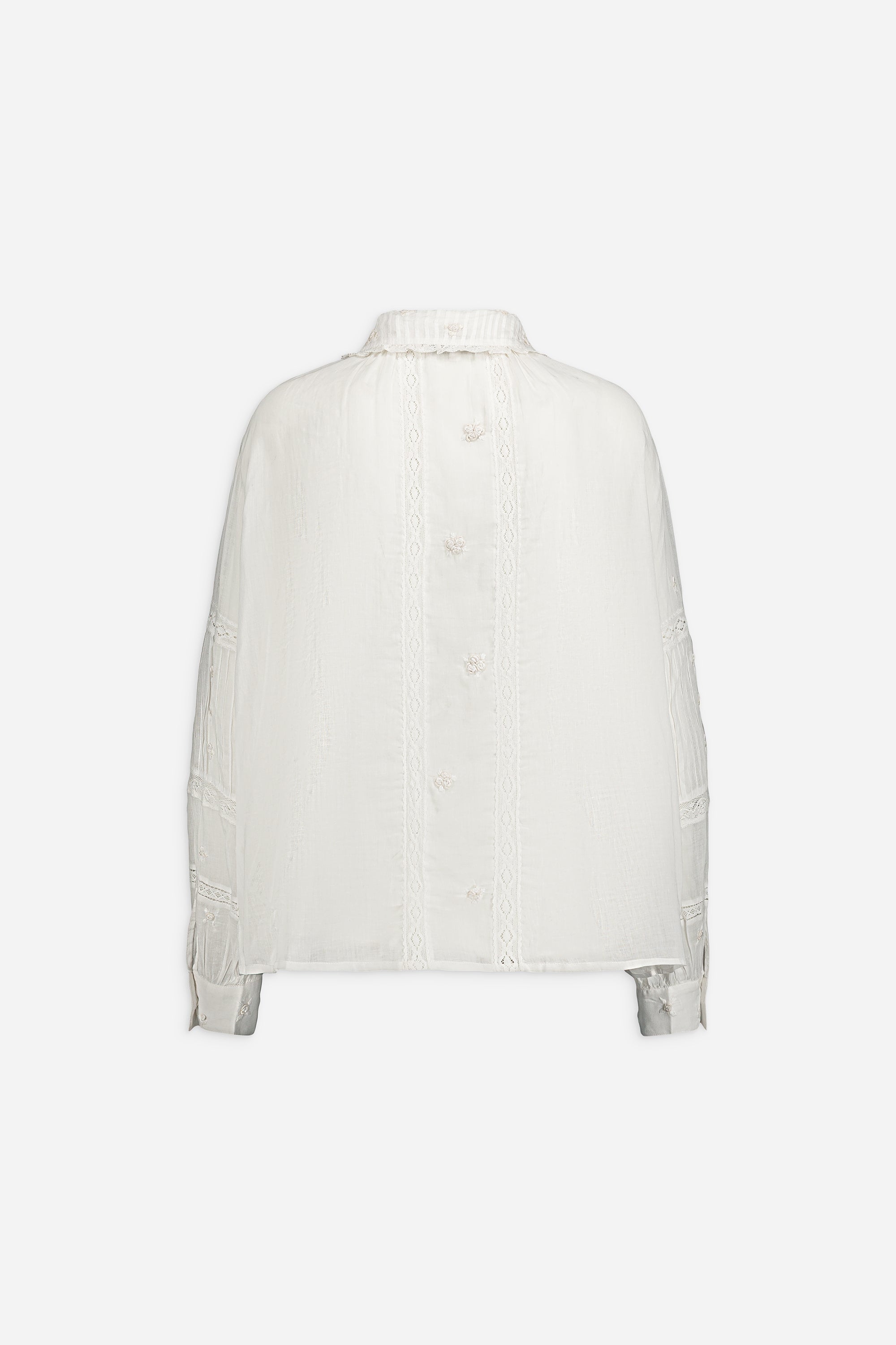 Paul & Joe MARGARETH chemise brodée main blanche coton