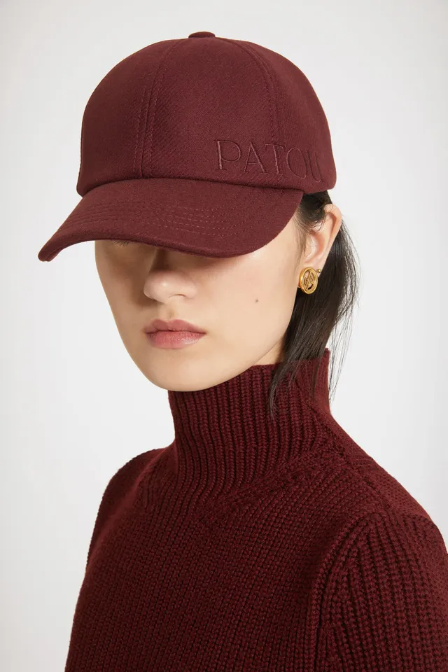 Patou AC056 casquette feutre laine Ruby Wine