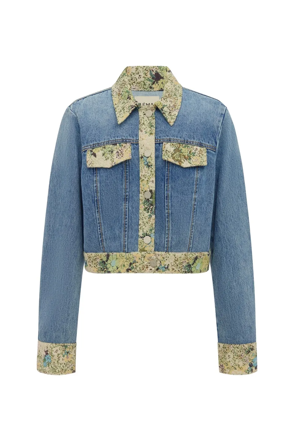 Alemäis Marcel veste jean courte jacquard taille 10