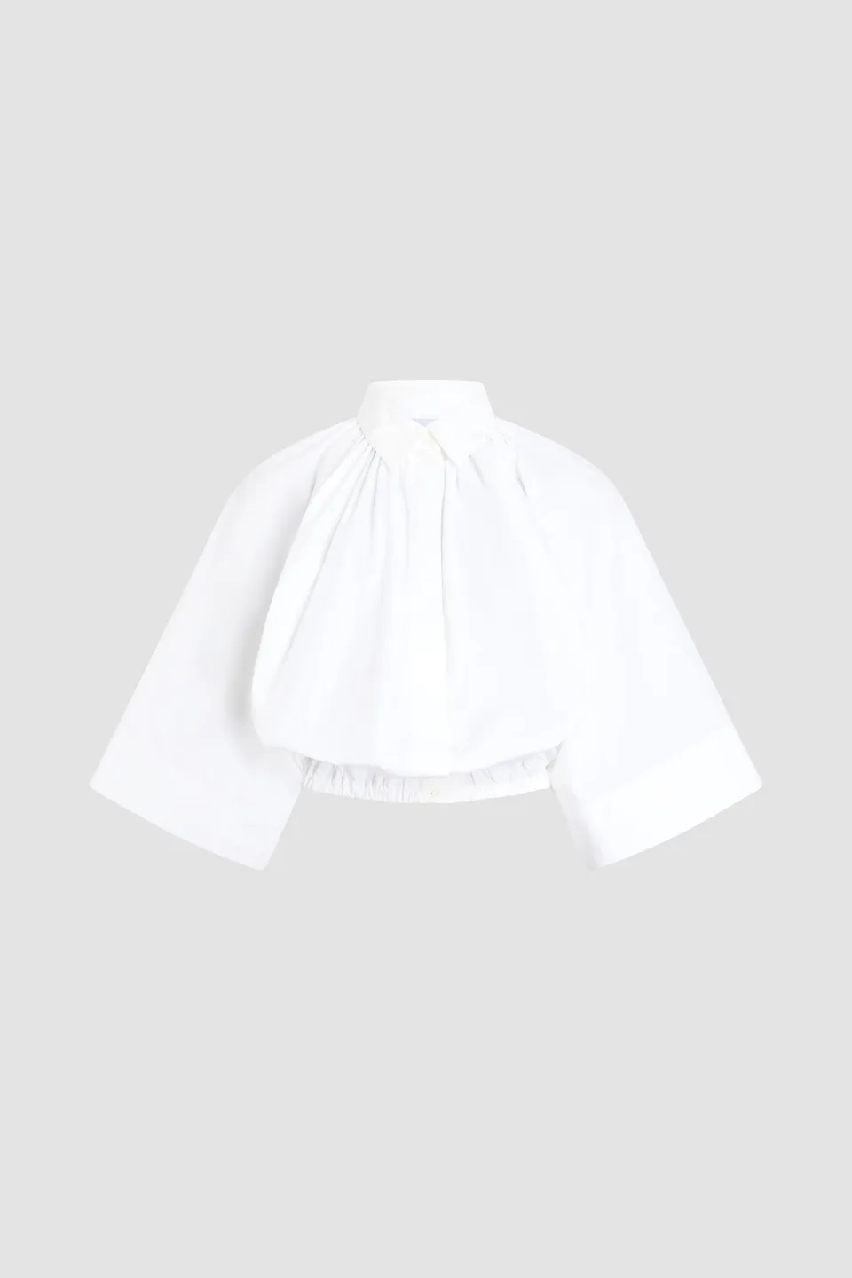 Patou BL061 Blouse Coton Bio Blanc Manches Courtes 34-44