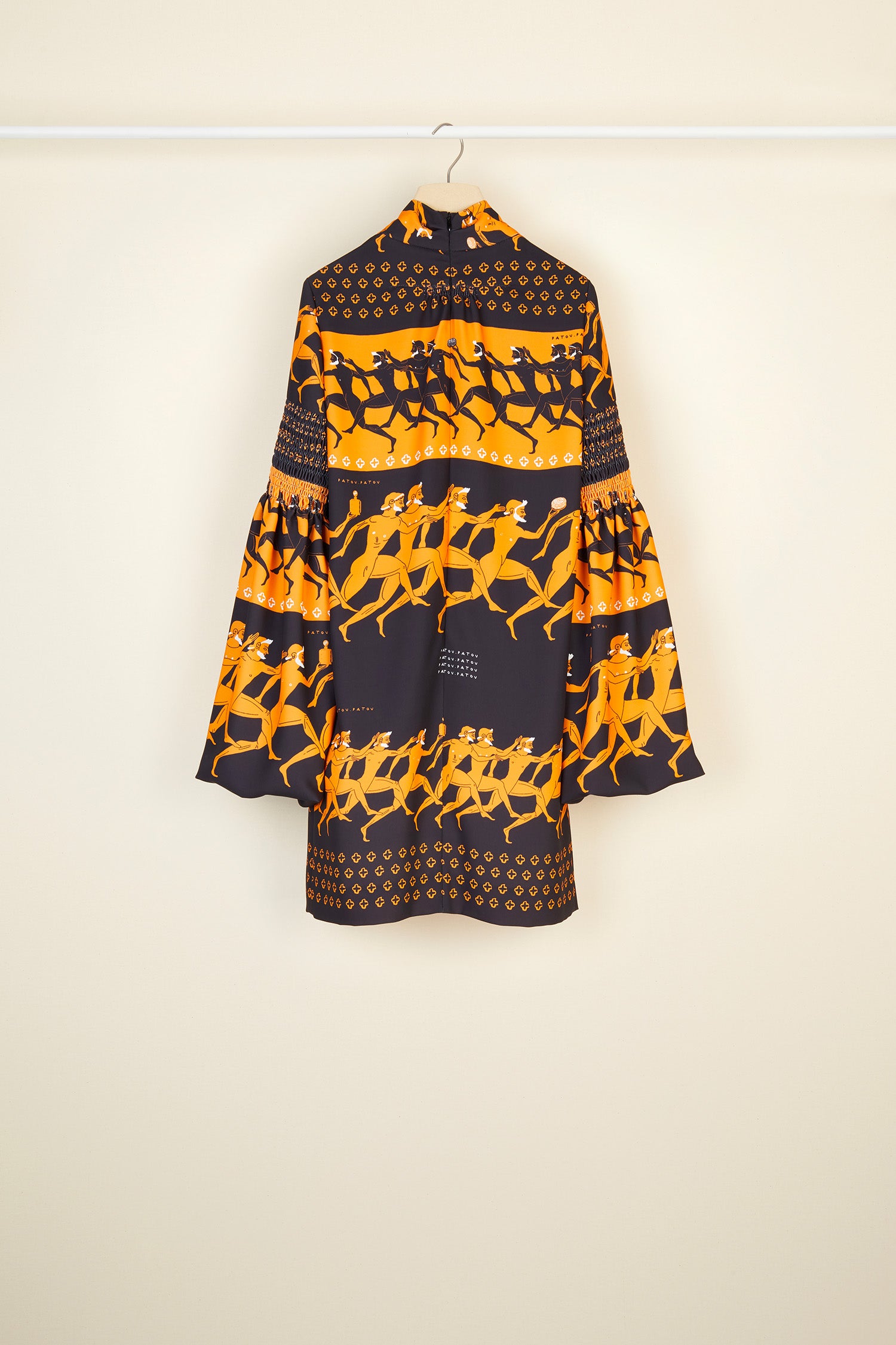 Patou DR011 Robe mini cady imprimé lavallière